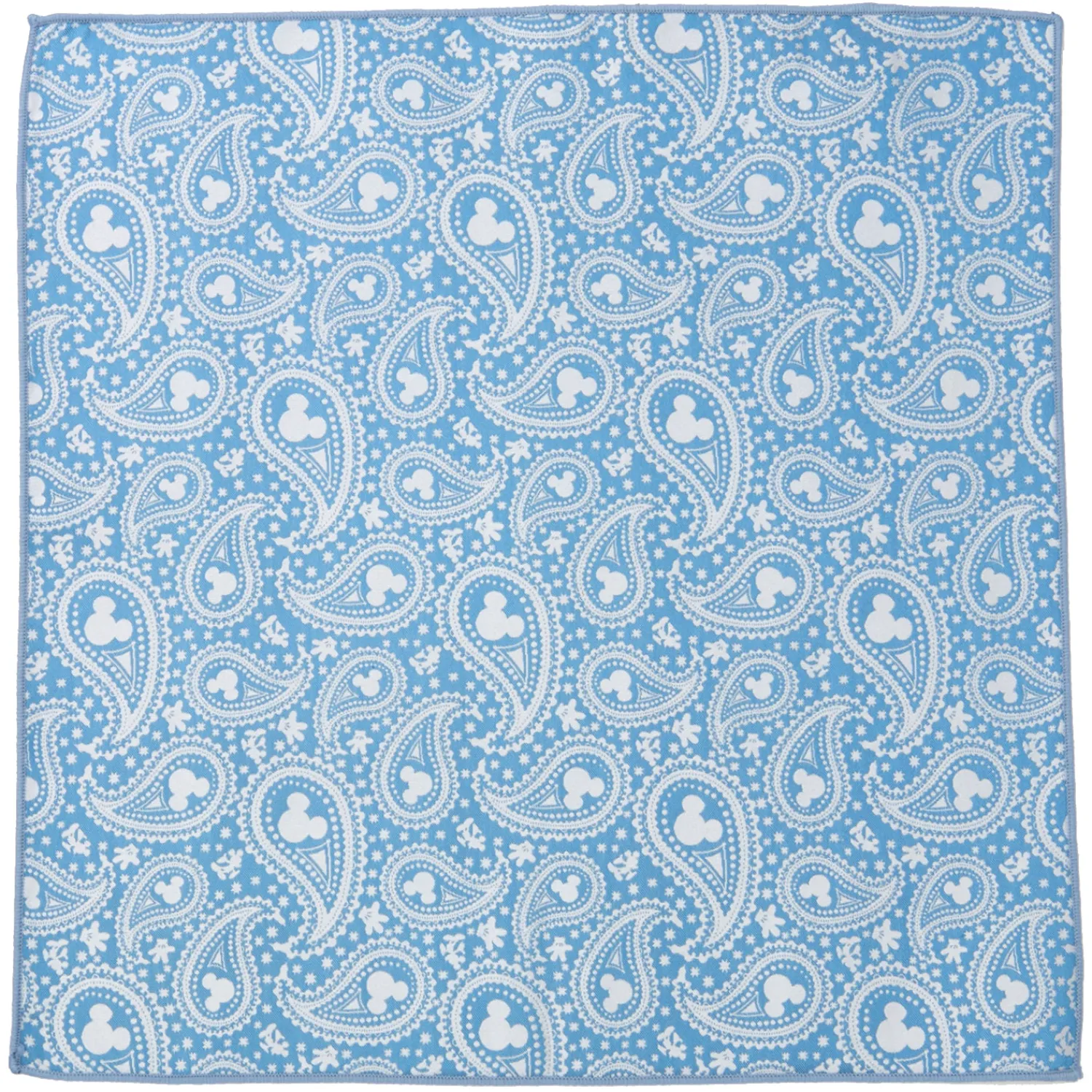 Cheap Mickey Mouse Paisley Teal Pocket Square Pocket Squares