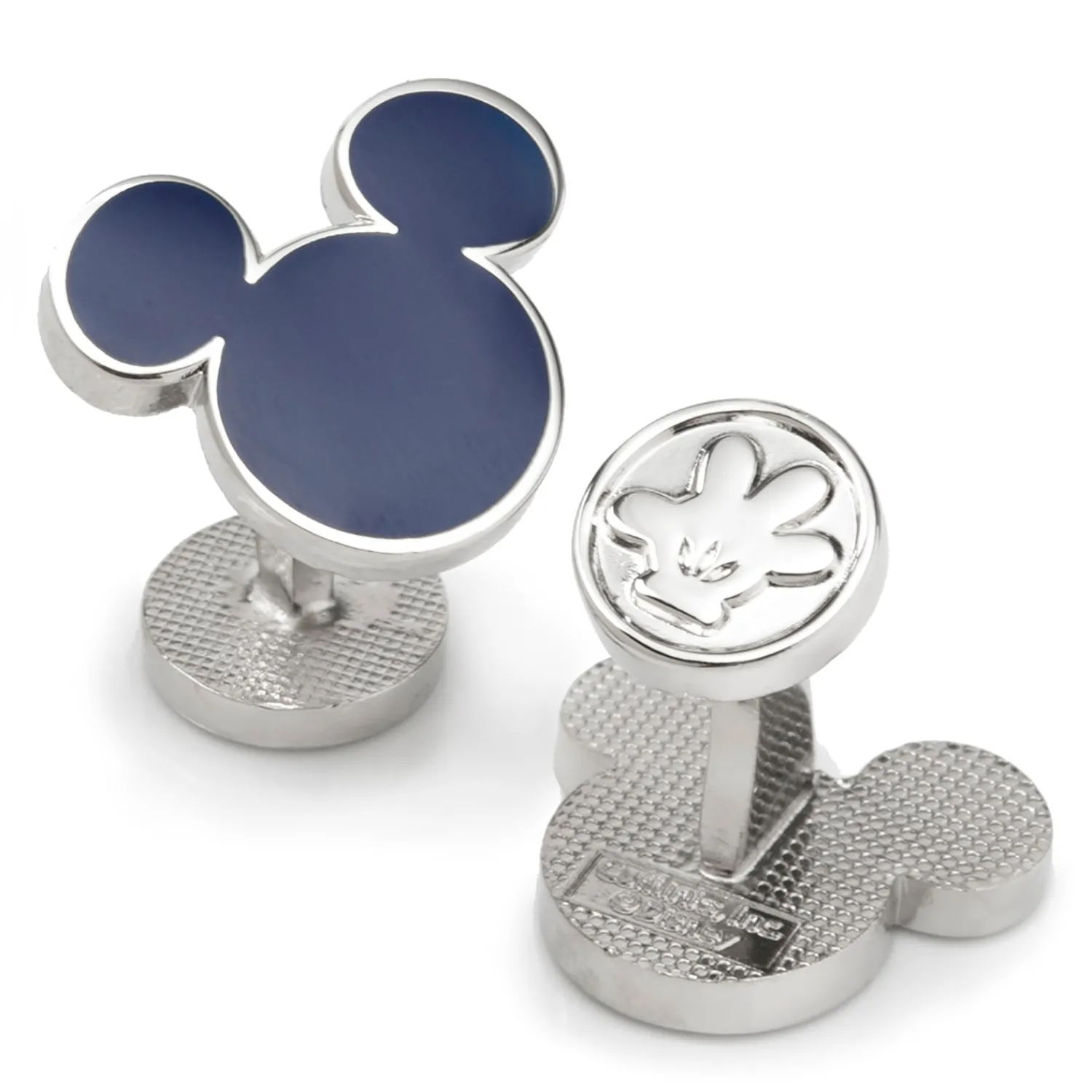 Hot Mickey Mouse Silhouette Blue Cufflinks Luxury Cufflinks | Movies & Characters Cufflinks