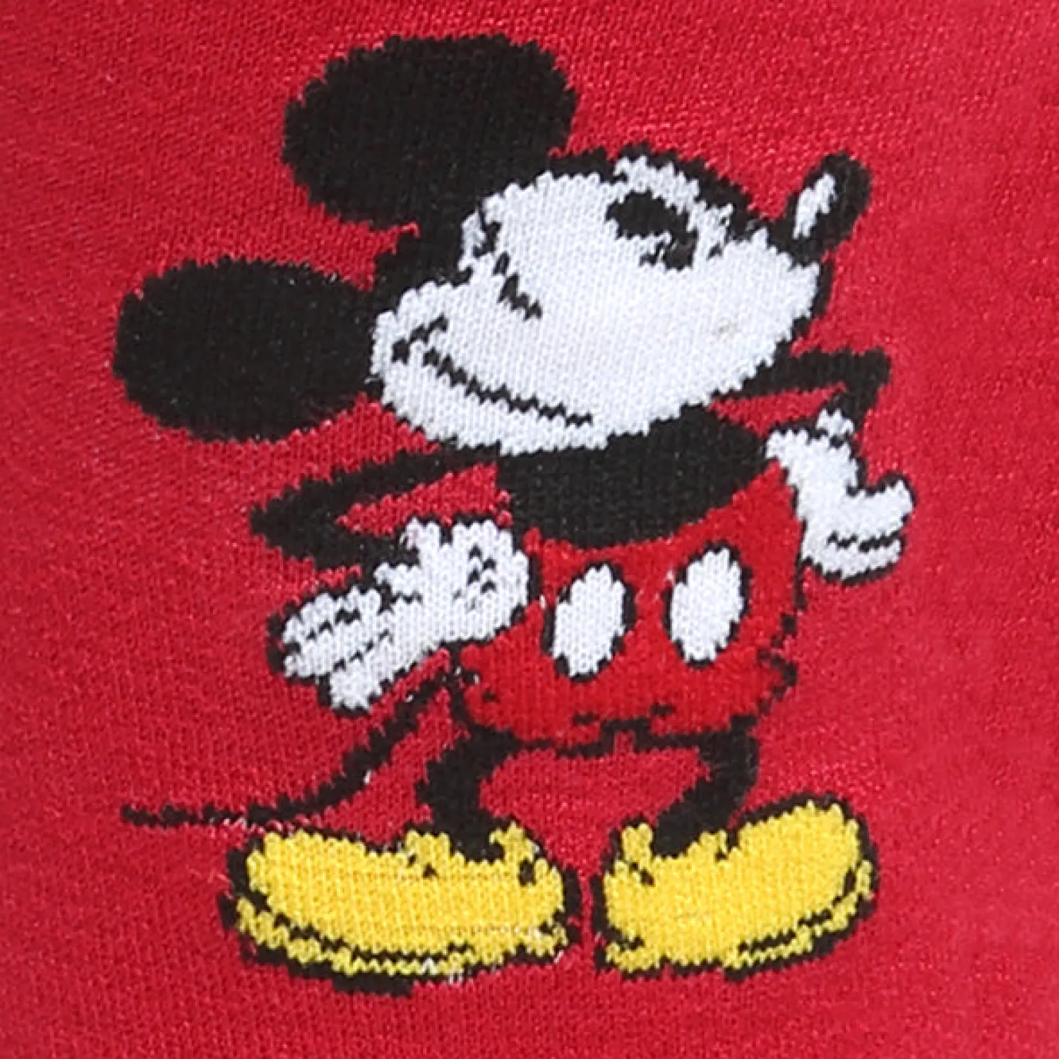 Flash Sale Mickey Pie-Eyed Red Sock and Mickey Blue Lapel Pin Gift Set Socks