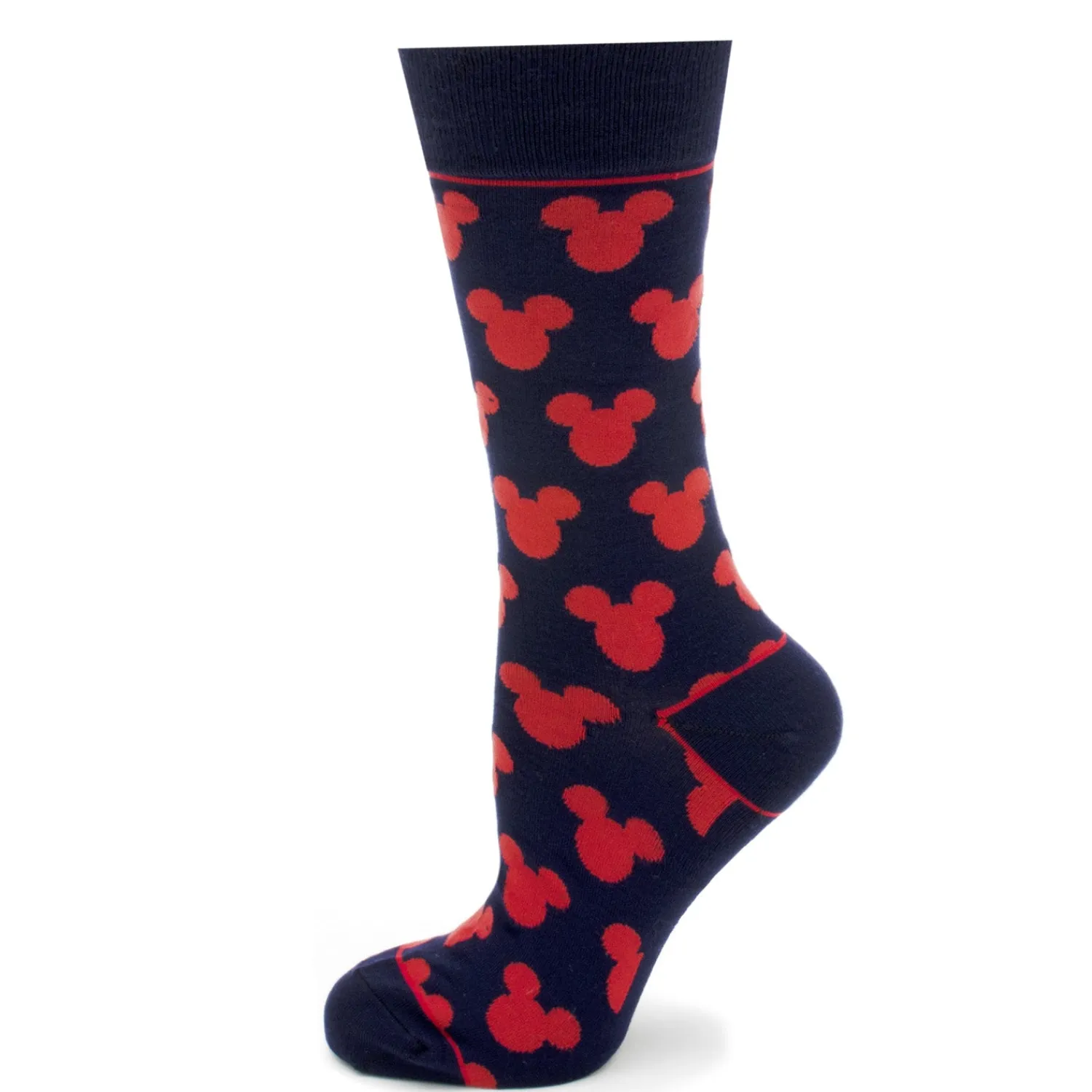 Sale Mickey Silhouette Blue Sock and Mickey Blue Lapel Pin Gift Set Socks