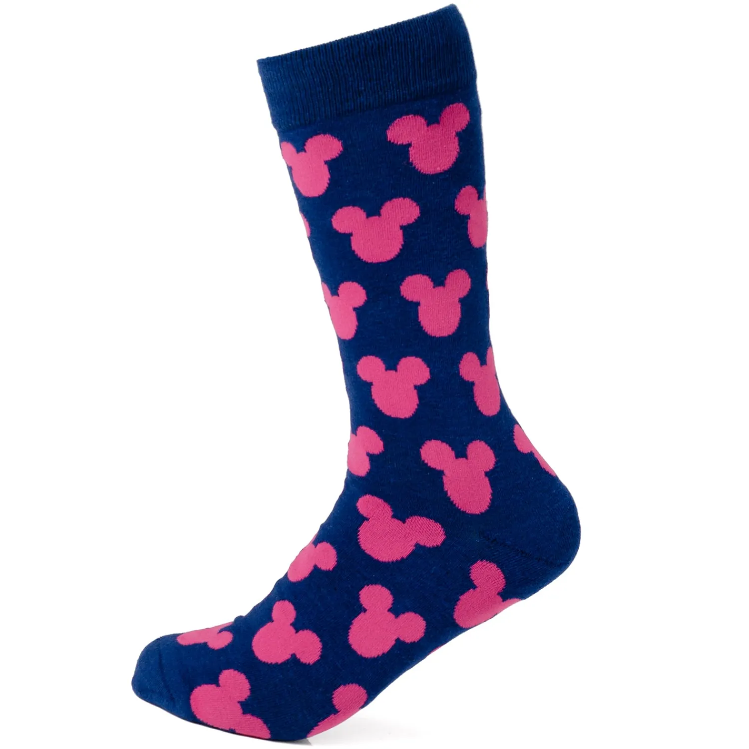 Clearance Mickey Silhouette Pink Sock and Mickey Blue Lapel Pin Gift Set Socks