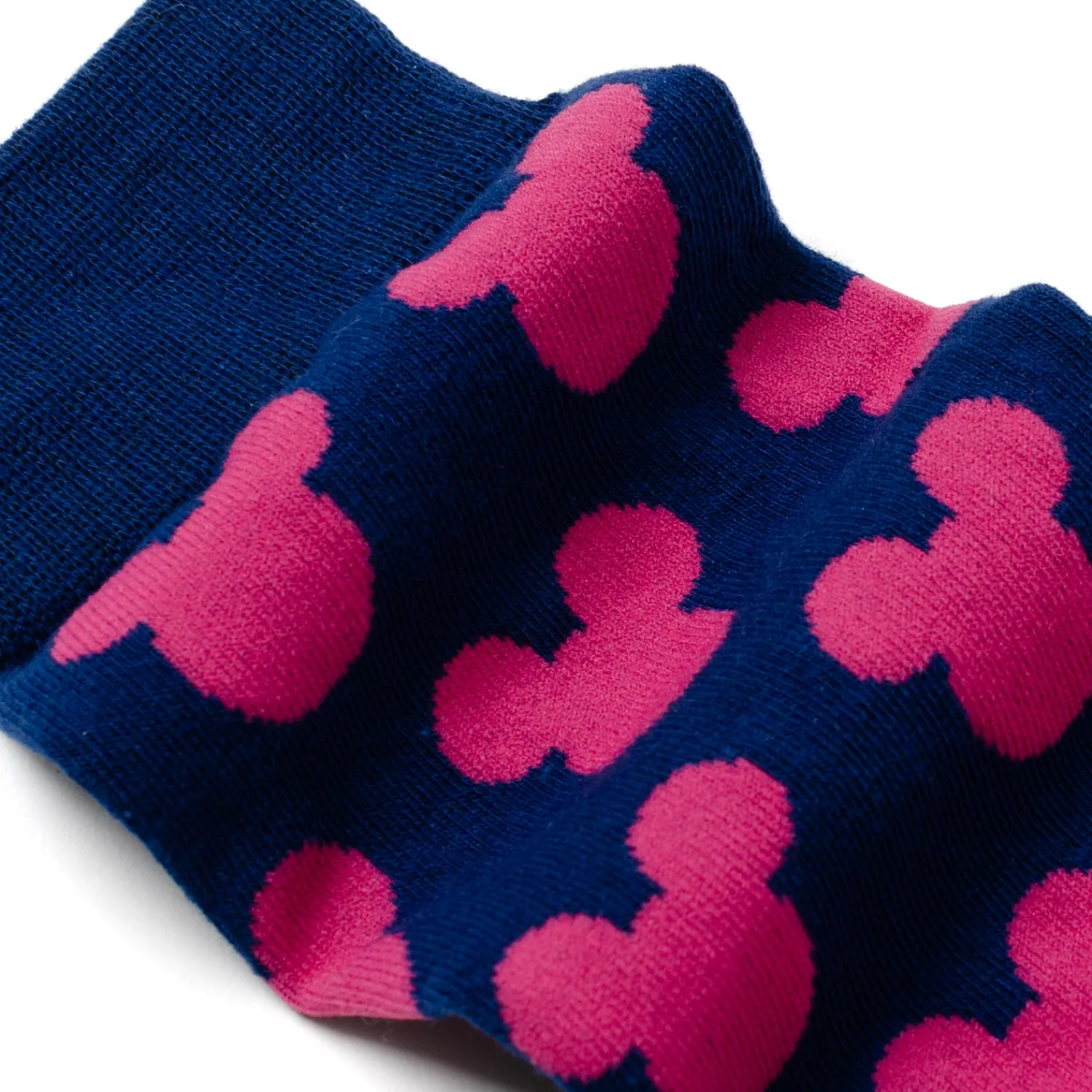 Clearance Mickey Silhouette Pink Sock and Mickey Blue Lapel Pin Gift Set Socks