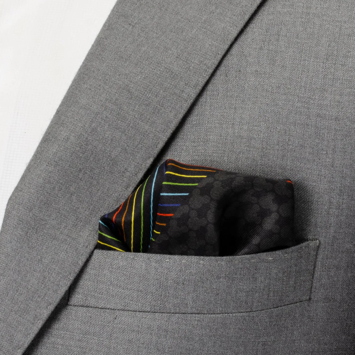 Cheap Mickey Silhouette Rainbow Pocket Square Pocket Squares