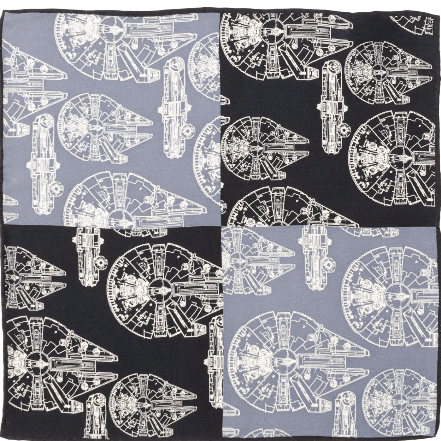 Fashion Millenium Falcon Blue Pocket Square Pocket Squares