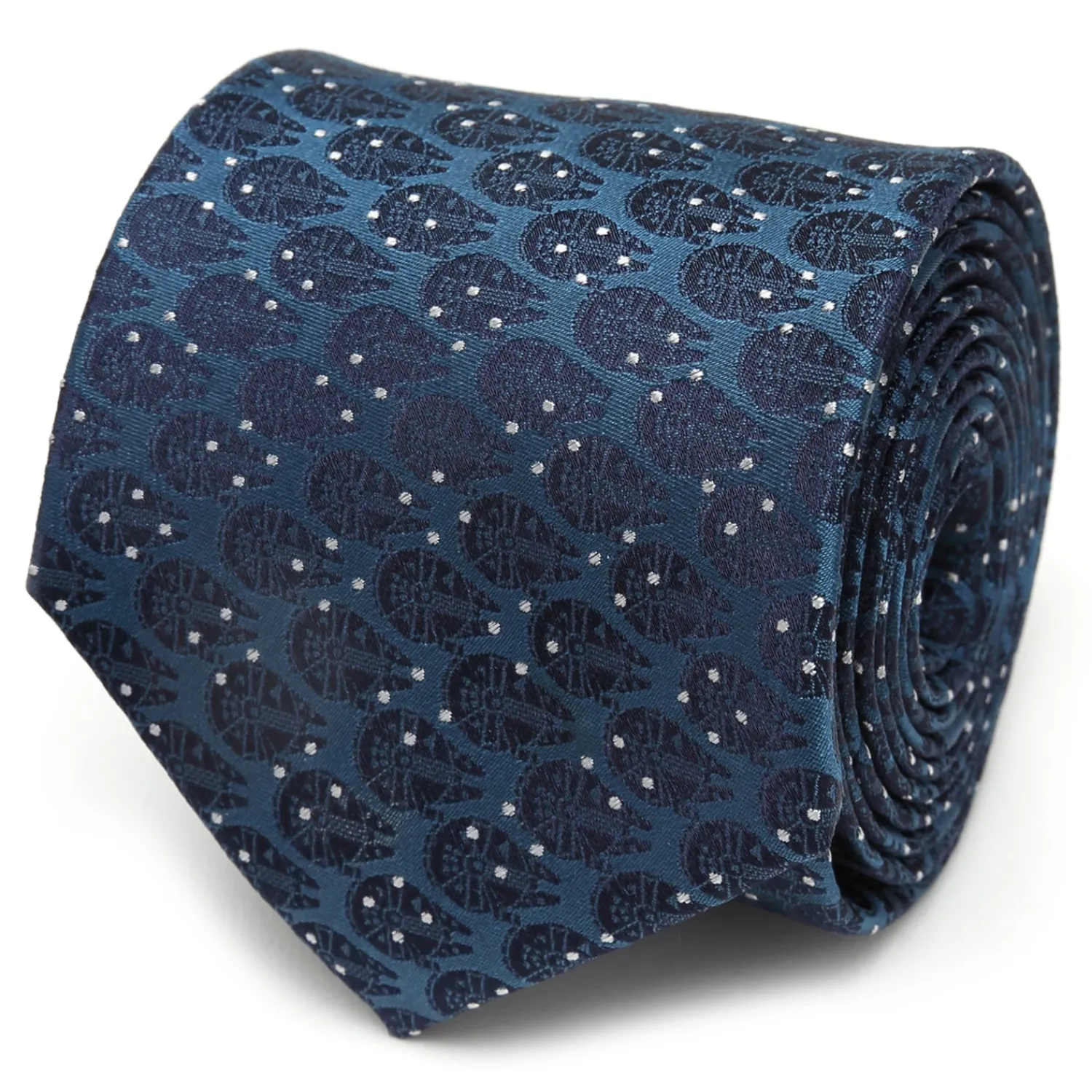 Online Millennium Falcon Dot Blue Men's Tie Star Wars Ties