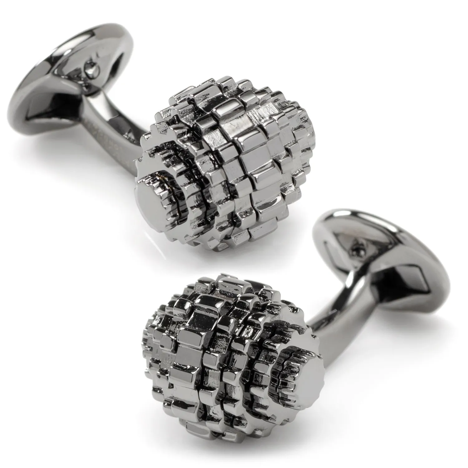 Clearance Moving Gunmetal Gear Cufflinks Luxury Cufflinks | Hobbies & Interests Cufflinks