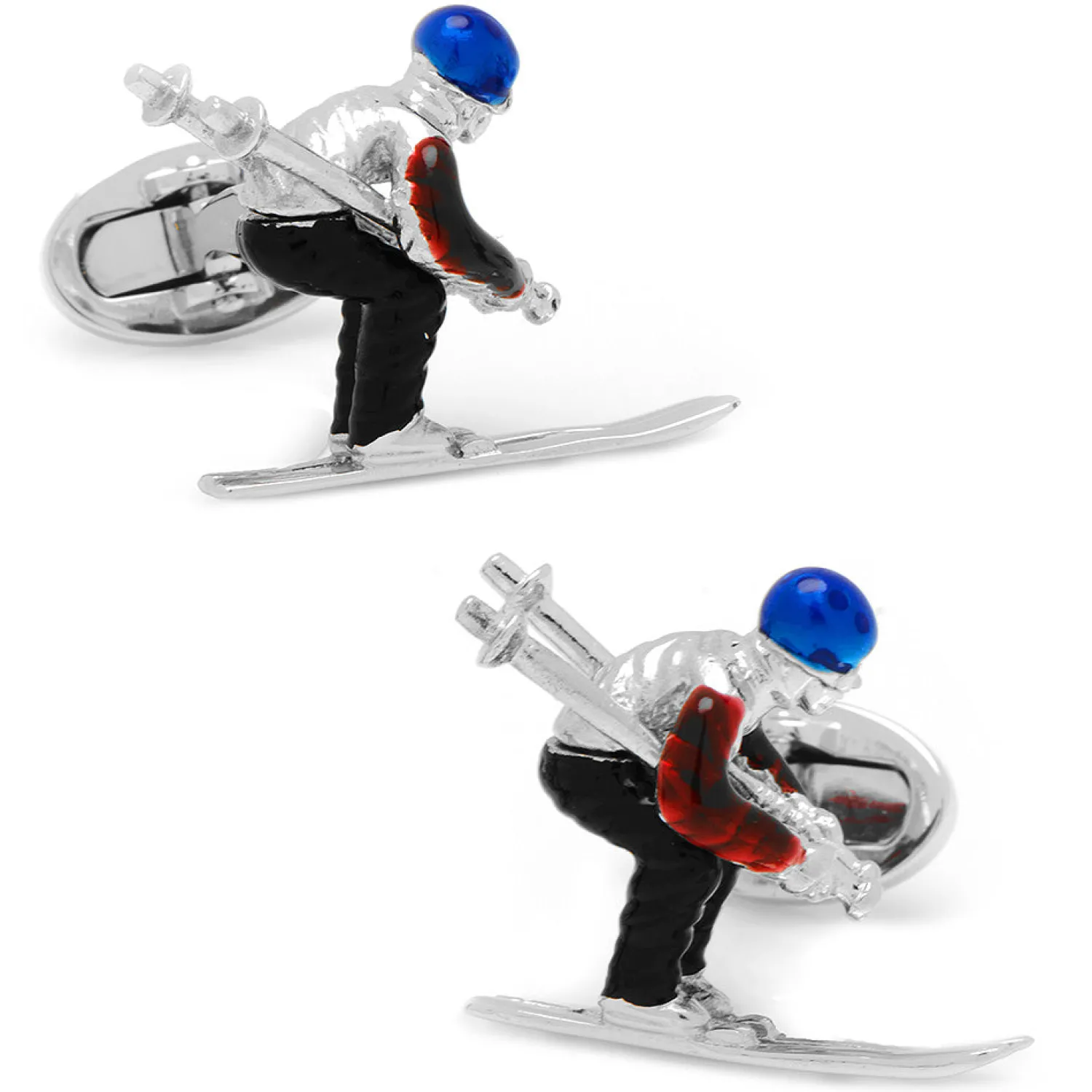 Outlet Moving Skier Cufflinks Luxury Cufflinks | Hobbies & Interests Cufflinks