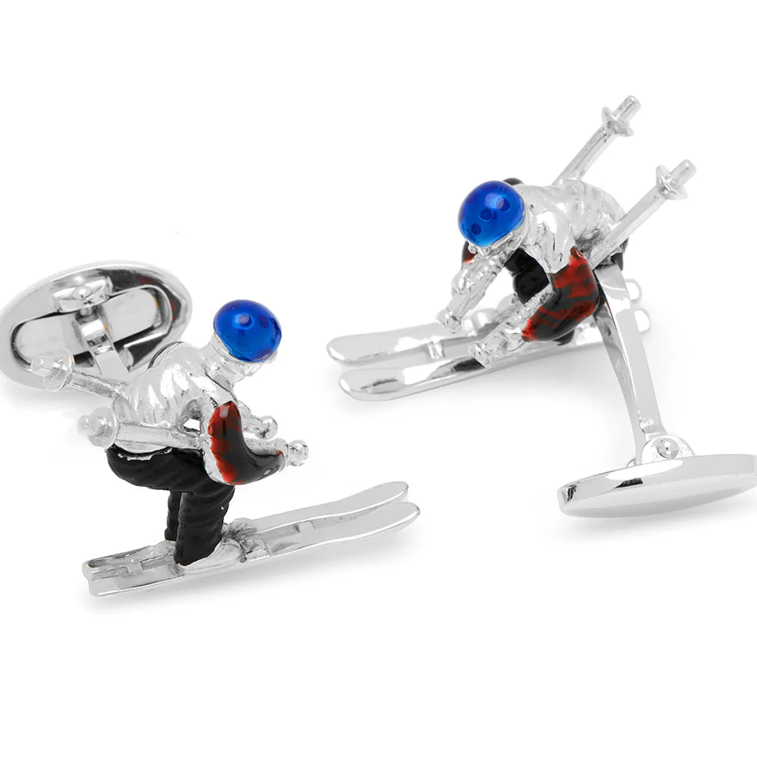 Outlet Moving Skier Cufflinks Luxury Cufflinks | Hobbies & Interests Cufflinks