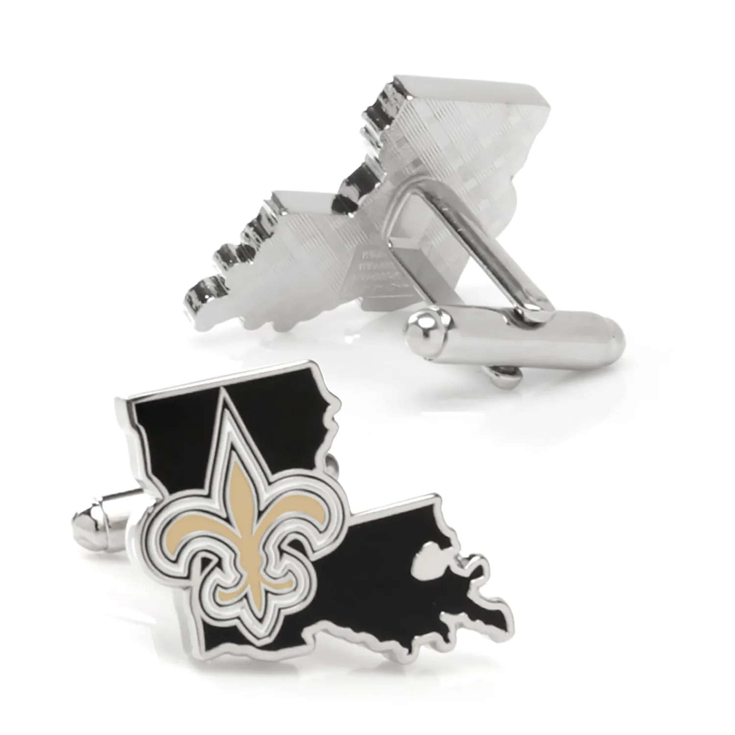 Online New Orleans Saints State Shaped Cufflinks Luxury Cufflinks | Sports Cufflinks