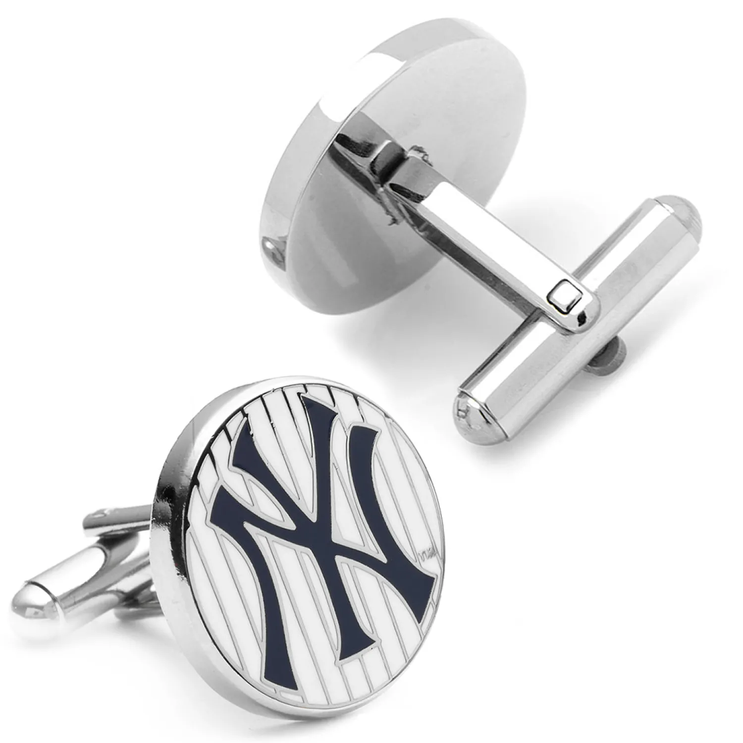 Sale New York Yankees Pinstripe Cufflinks Luxury Cufflinks | Sports Cufflinks