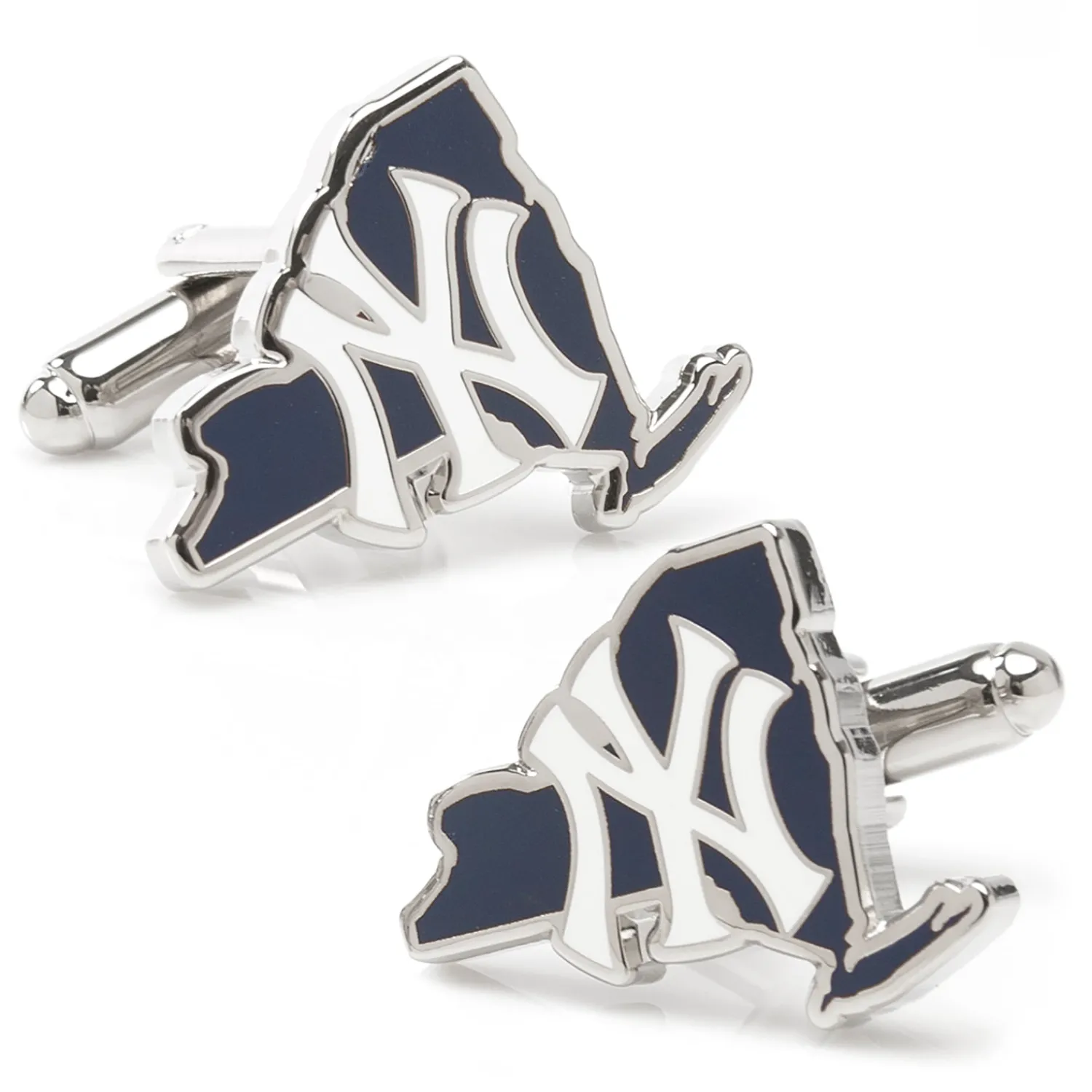 Store New York Yankees State Shaped Cufflinks Luxury Cufflinks | Sports Cufflinks