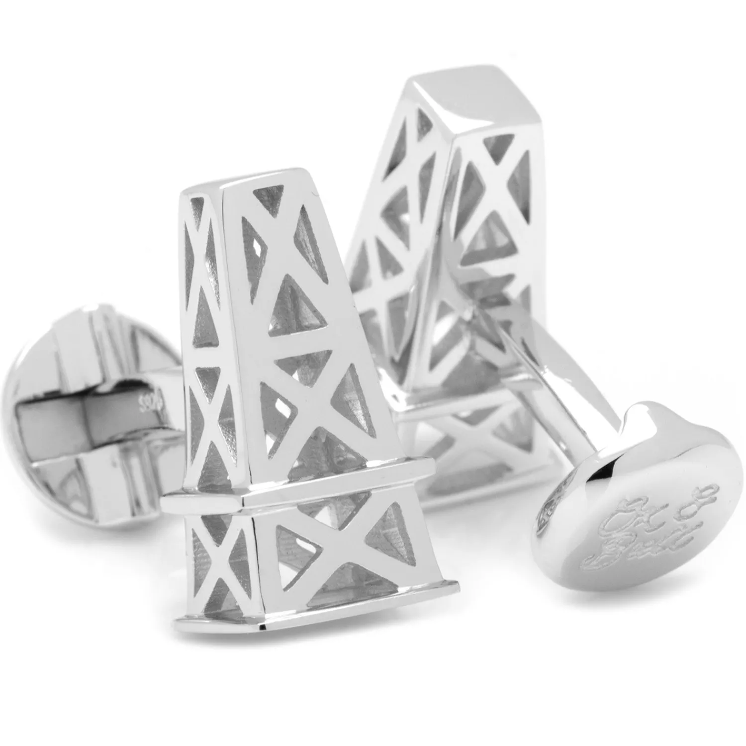 Clearance Oil Derrick Cufflinks Luxury Cufflinks | Hobbies & Interests Cufflinks