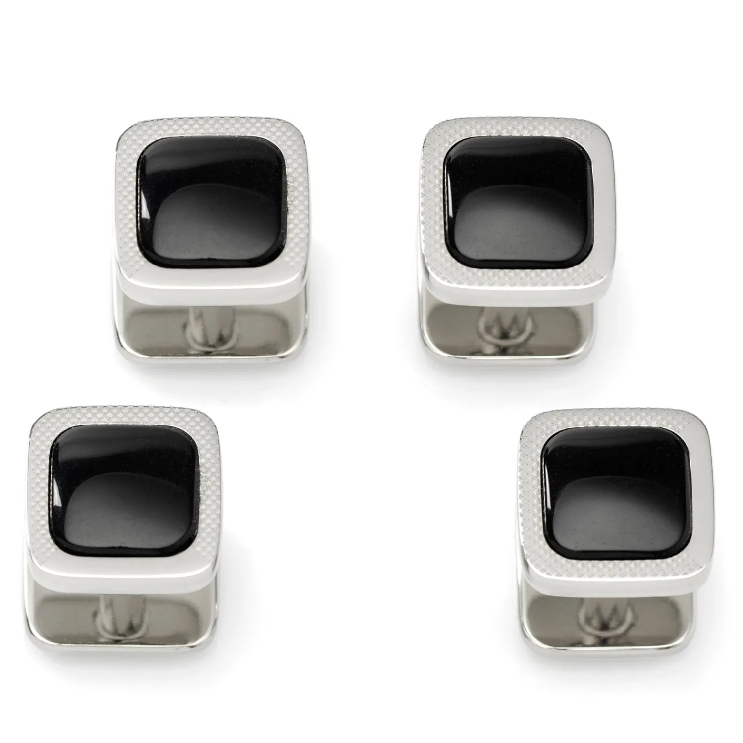 Store Onyx Cushion Stainless Steel Studs Stud Sets