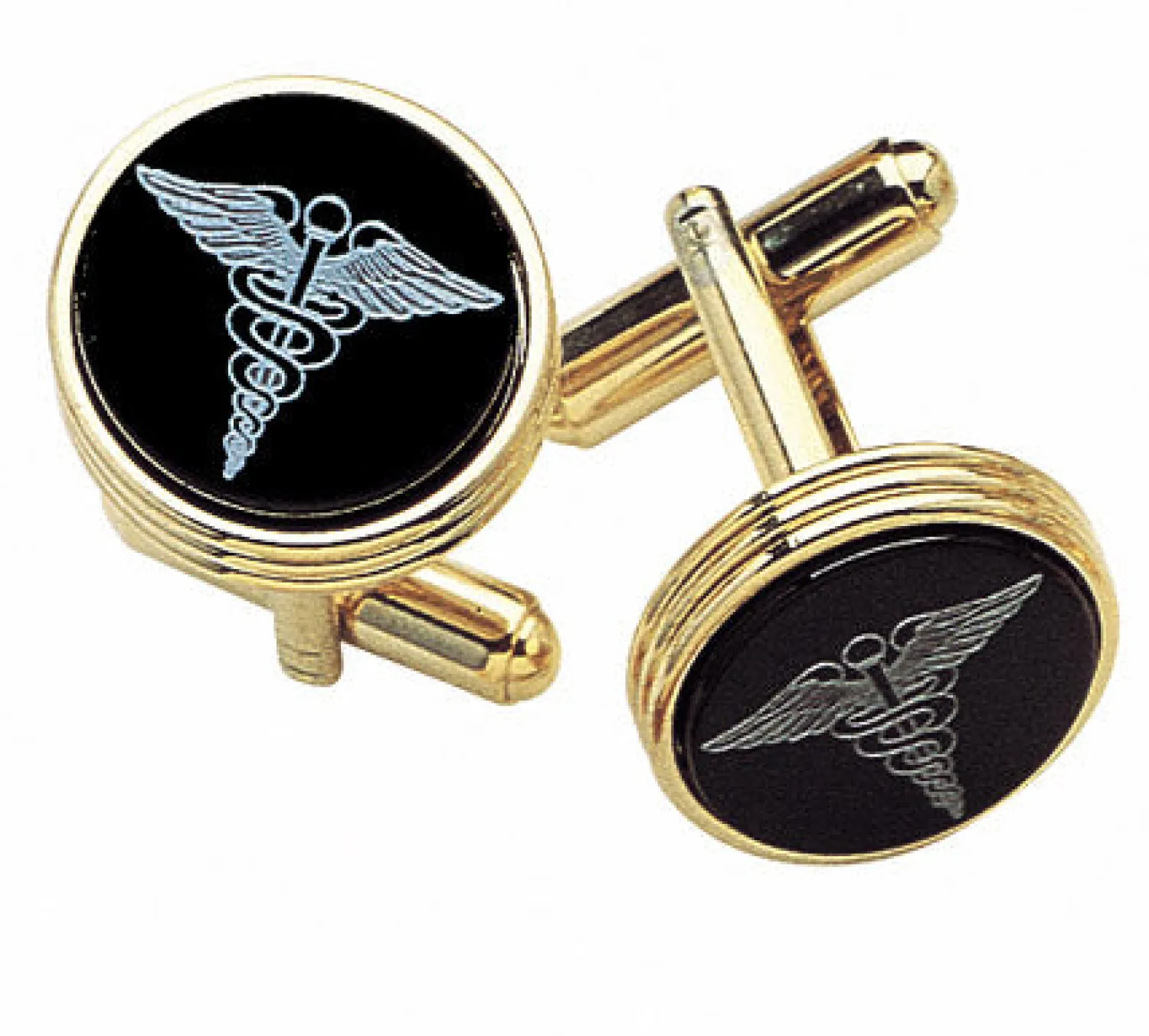 Clearance Onyx Medic Cufflinks Luxury Cufflinks | Career Cufflinks