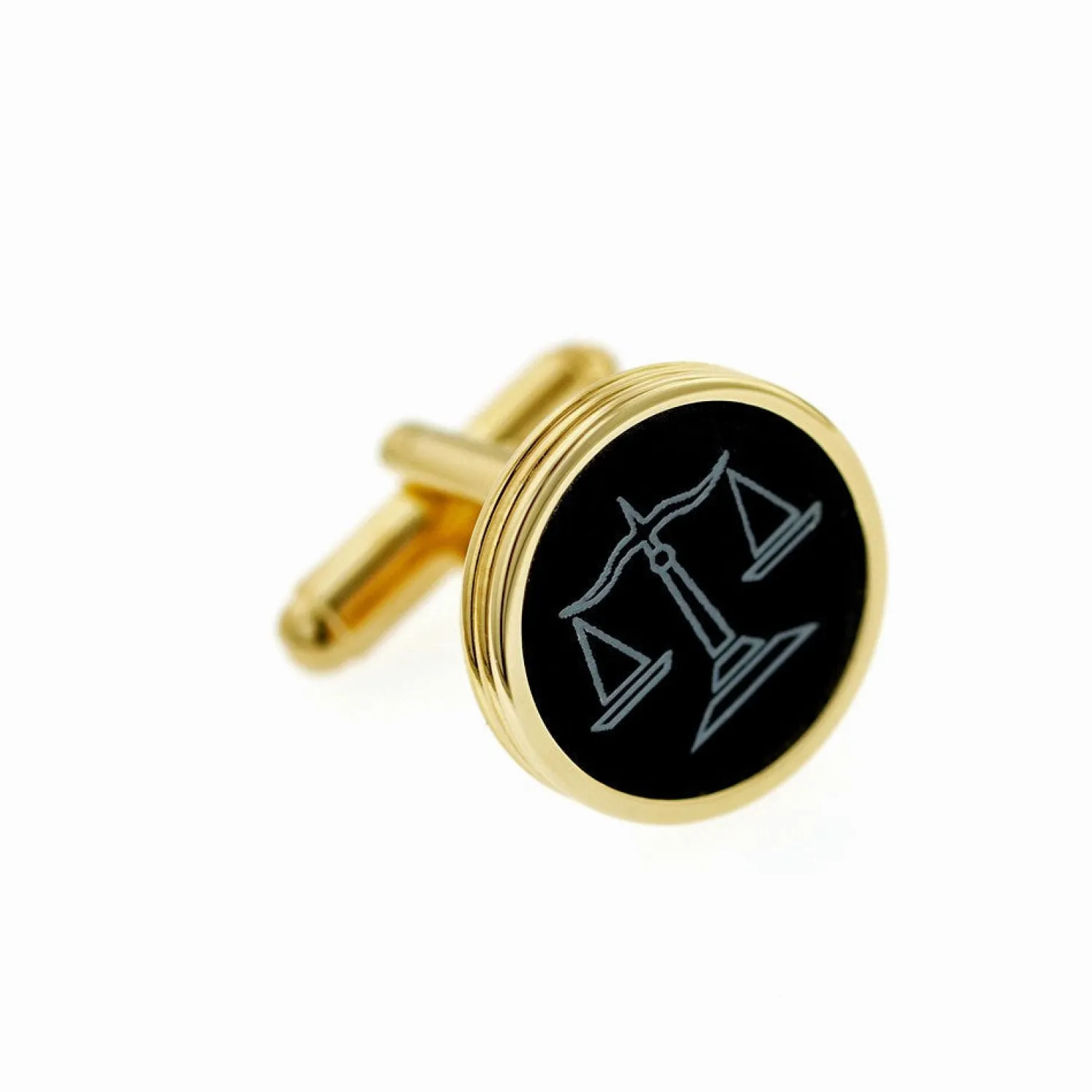 Outlet Onyx Scales of Justice Cufflinks Luxury Cufflinks | Career Cufflinks