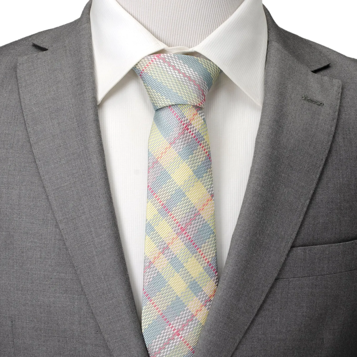 Best Pastel Plaid Men's Tie Classic Ties | Hobbies & Interests Cufflinks