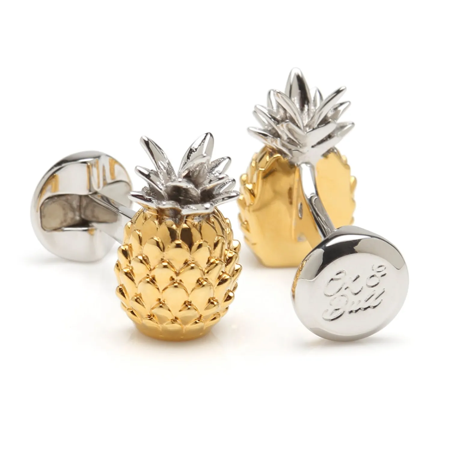 Cheap Pineapple 3D Cufflinks Hobbies & Interests Cufflinks | Luxury Cufflinks