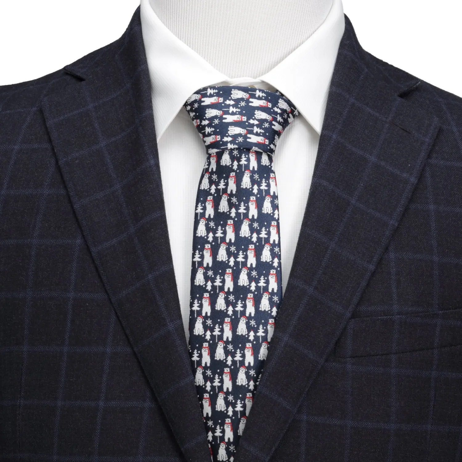 Flash Sale Polar Bear Blue Men's Tie Classic Ties | Hobbies & Interests Cufflinks