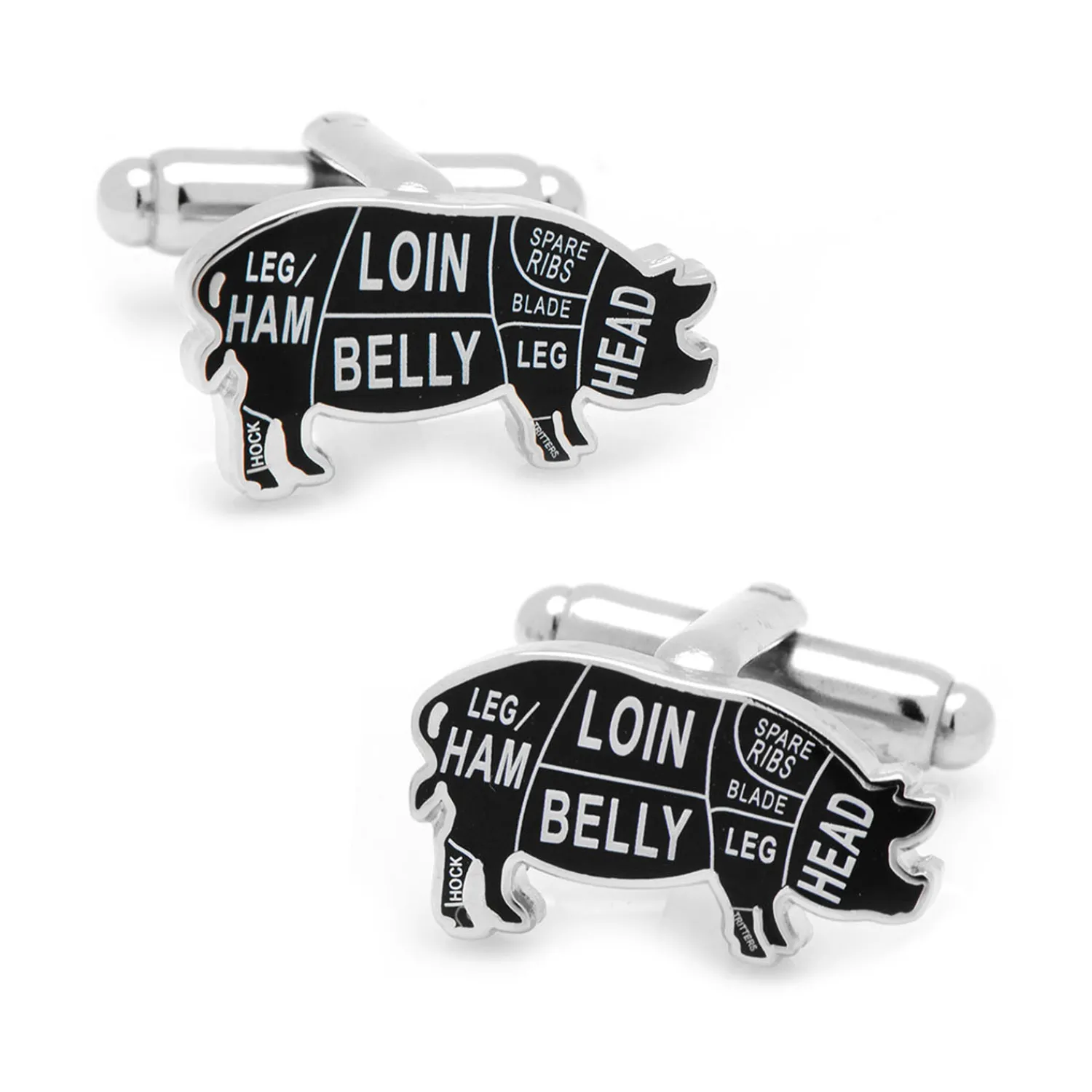 Cheap Pork Butcher Cuts Cufflinks Luxury Cufflinks | Designer Cufflinks