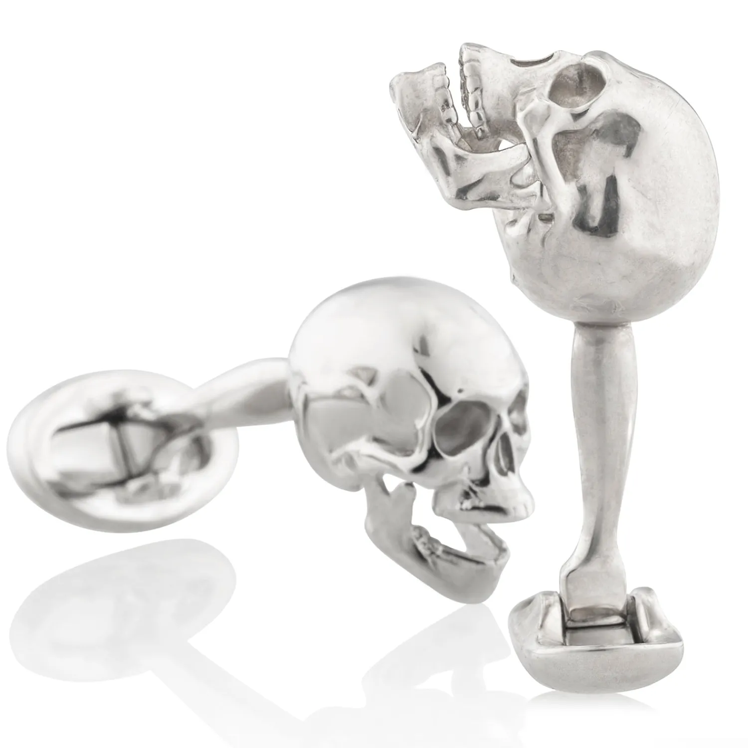 Clearance "Poor Yorick" Faceted Skull Cufflinks Luxury Cufflinks | Hobbies & Interests Cufflinks