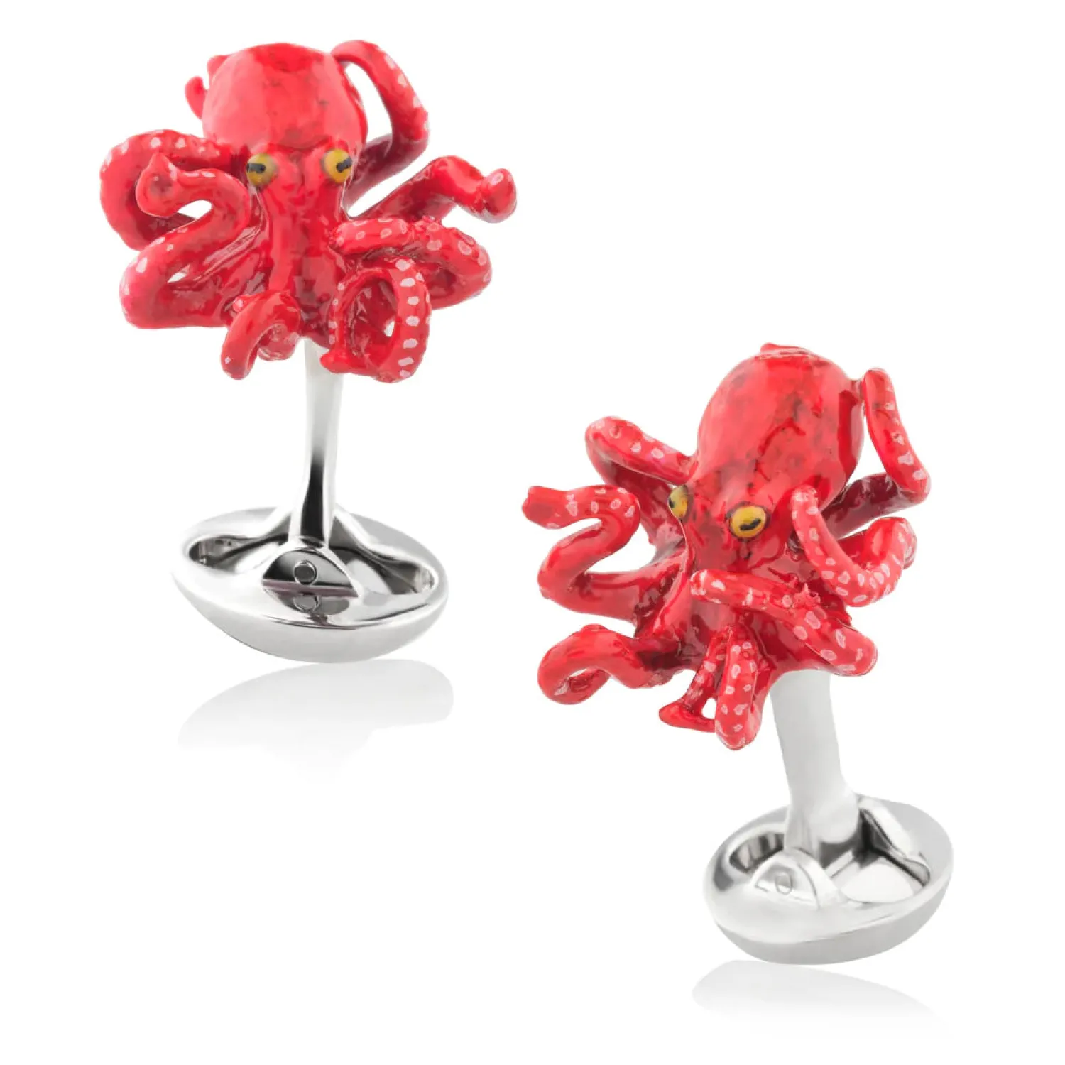 Best Sale "Sixteen Legs" (Red) Octopus Cufflinks Luxury Cufflinks | Hobbies & Interests Cufflinks