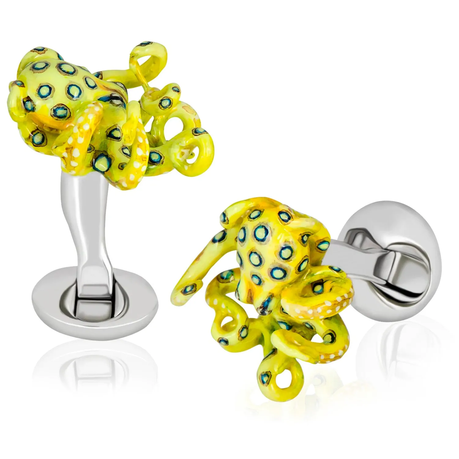 Store "Sixteen Yellow Legs" Cufflinks Luxury Cufflinks | Hobbies & Interests Cufflinks