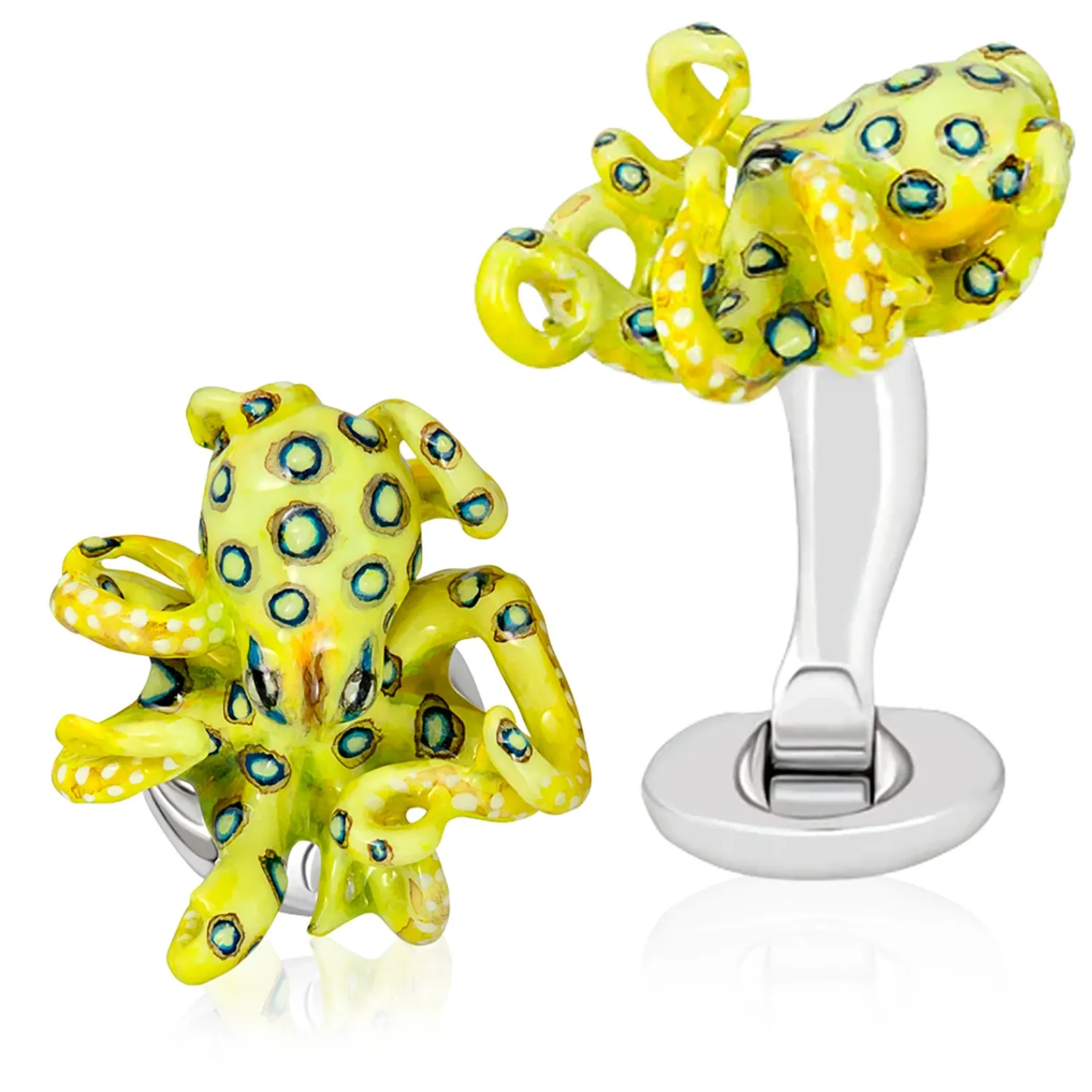 Store "Sixteen Yellow Legs" Cufflinks Luxury Cufflinks | Hobbies & Interests Cufflinks