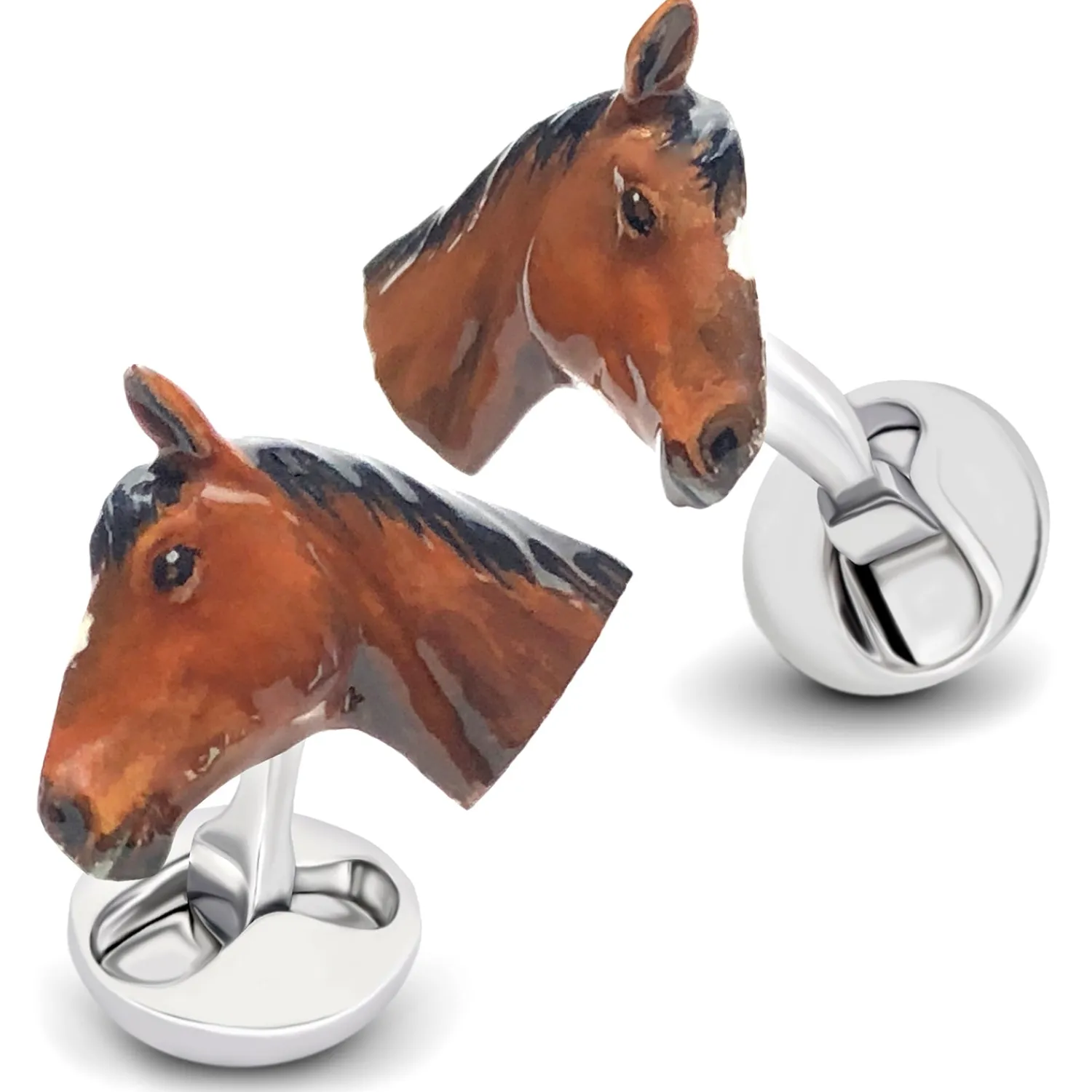 Flash Sale "Stewball" Horse Head Cufflinks Luxury Cufflinks | Hobbies & Interests Cufflinks