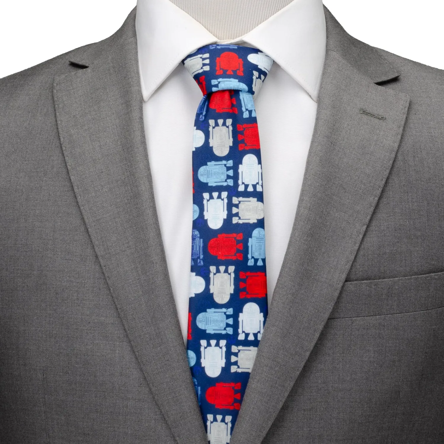 Sale R2D2 Navy Men's Tie Star Wars Ties