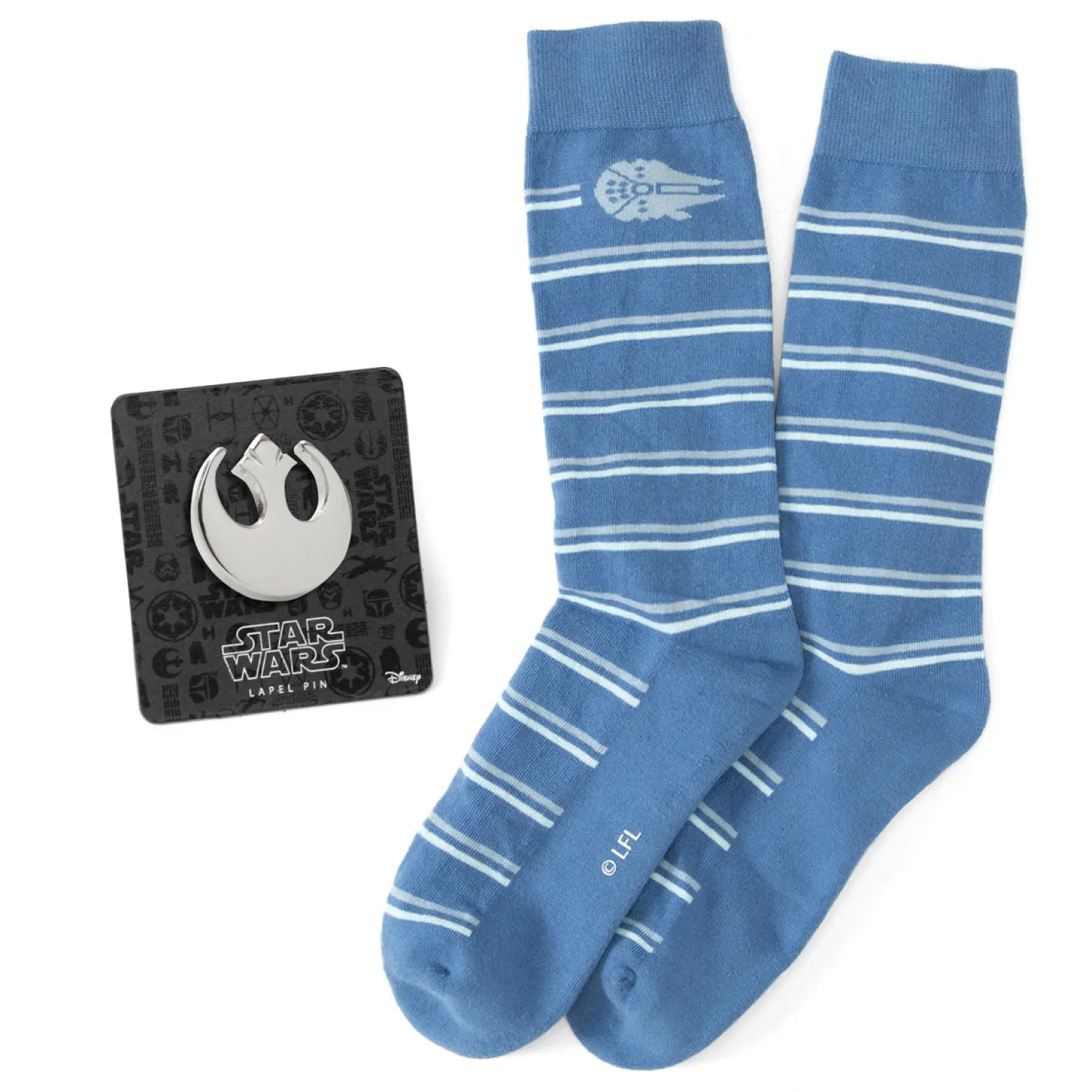 Cheap Rebel Striped Falcon Blue Gift Set Socks