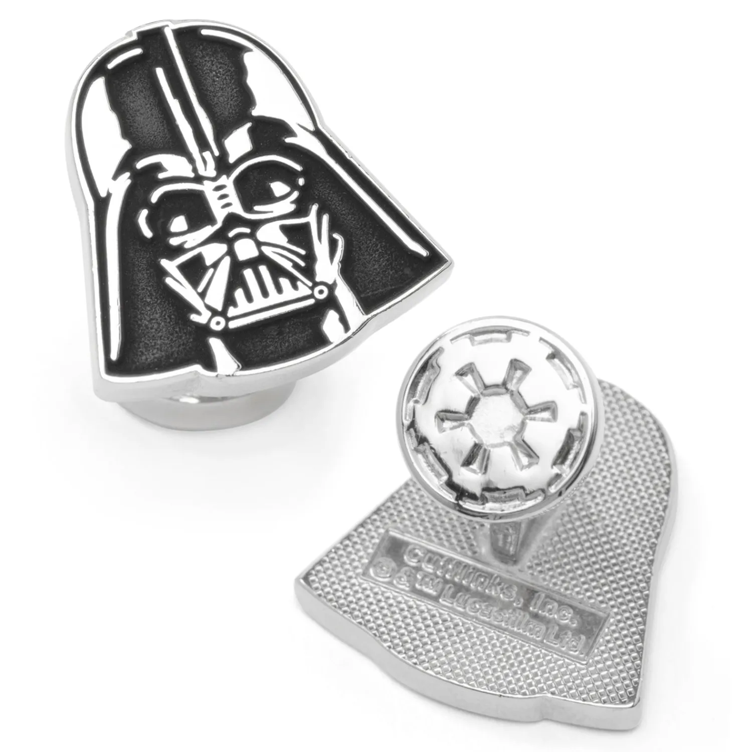 Store Recessed Matte Darth Vader Head Cufflinks Luxury Cufflinks | Movies & Characters Cufflinks