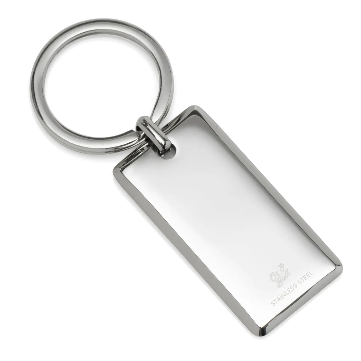 Flash Sale Rectangle Engravable Stainless Steel Key Chain Key Chains