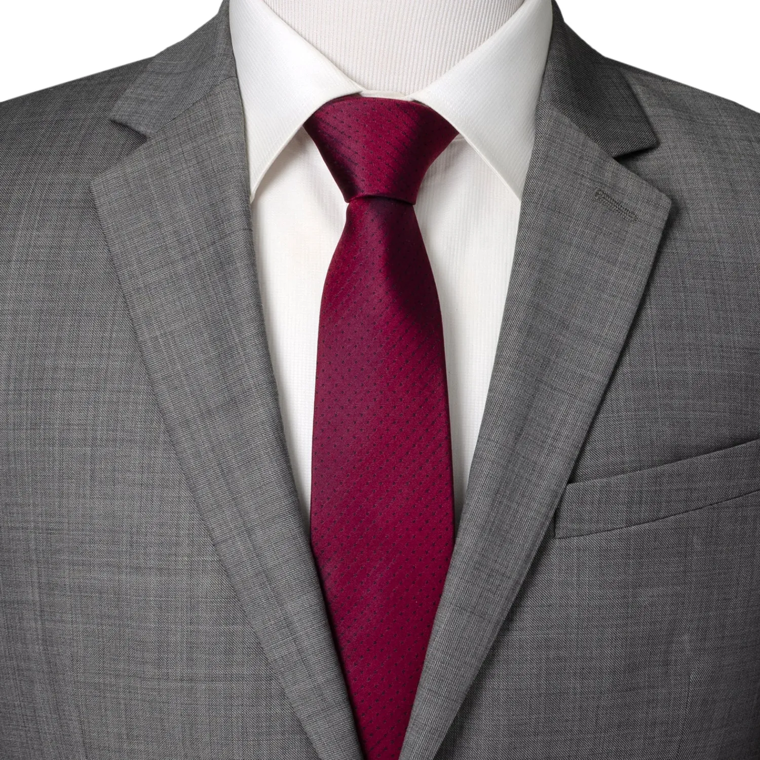 Outlet Red Pin Dot Men's Tie Classic Ties