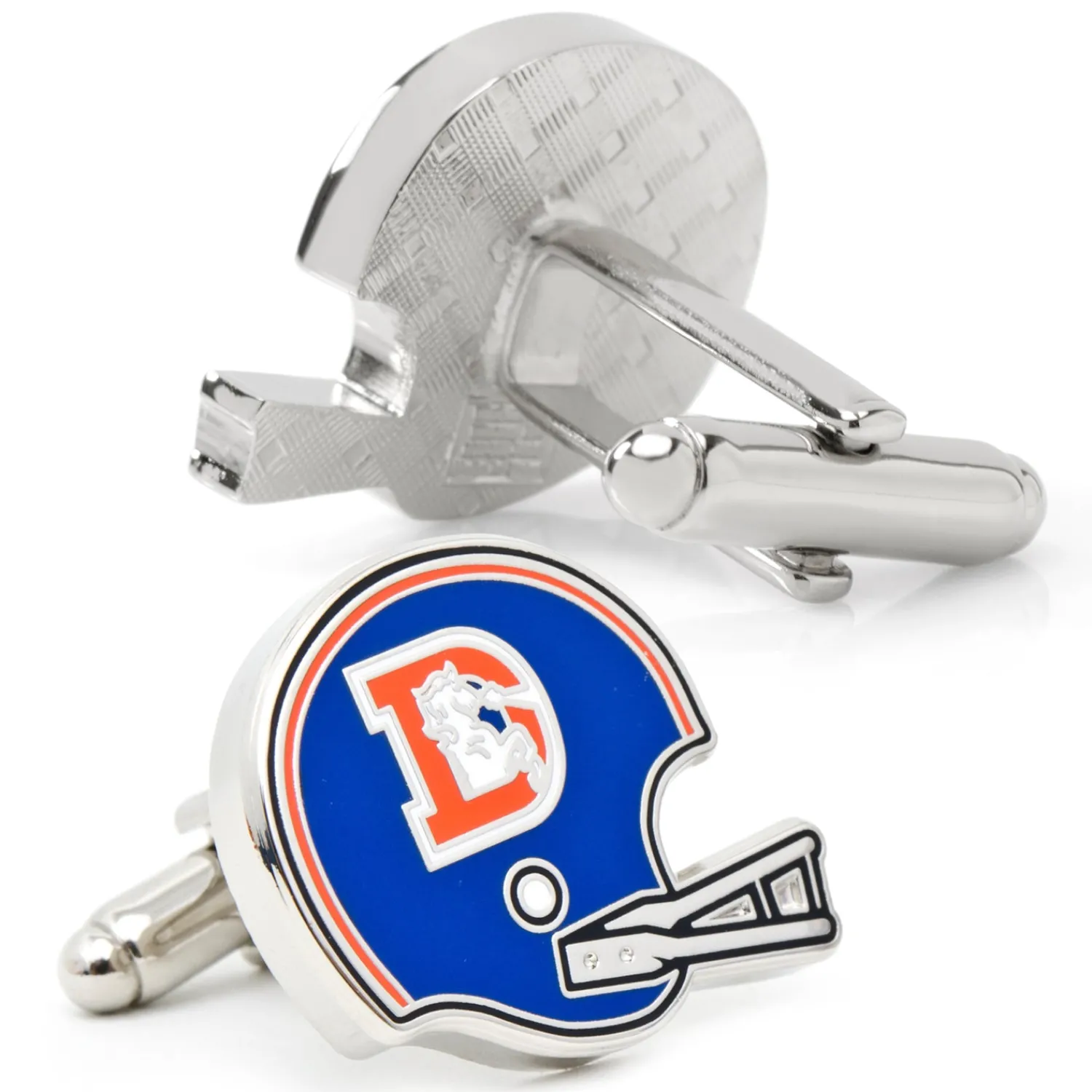 Cheap Retro Denver Broncos Helmet Cufflinks Luxury Cufflinks | Sports Cufflinks