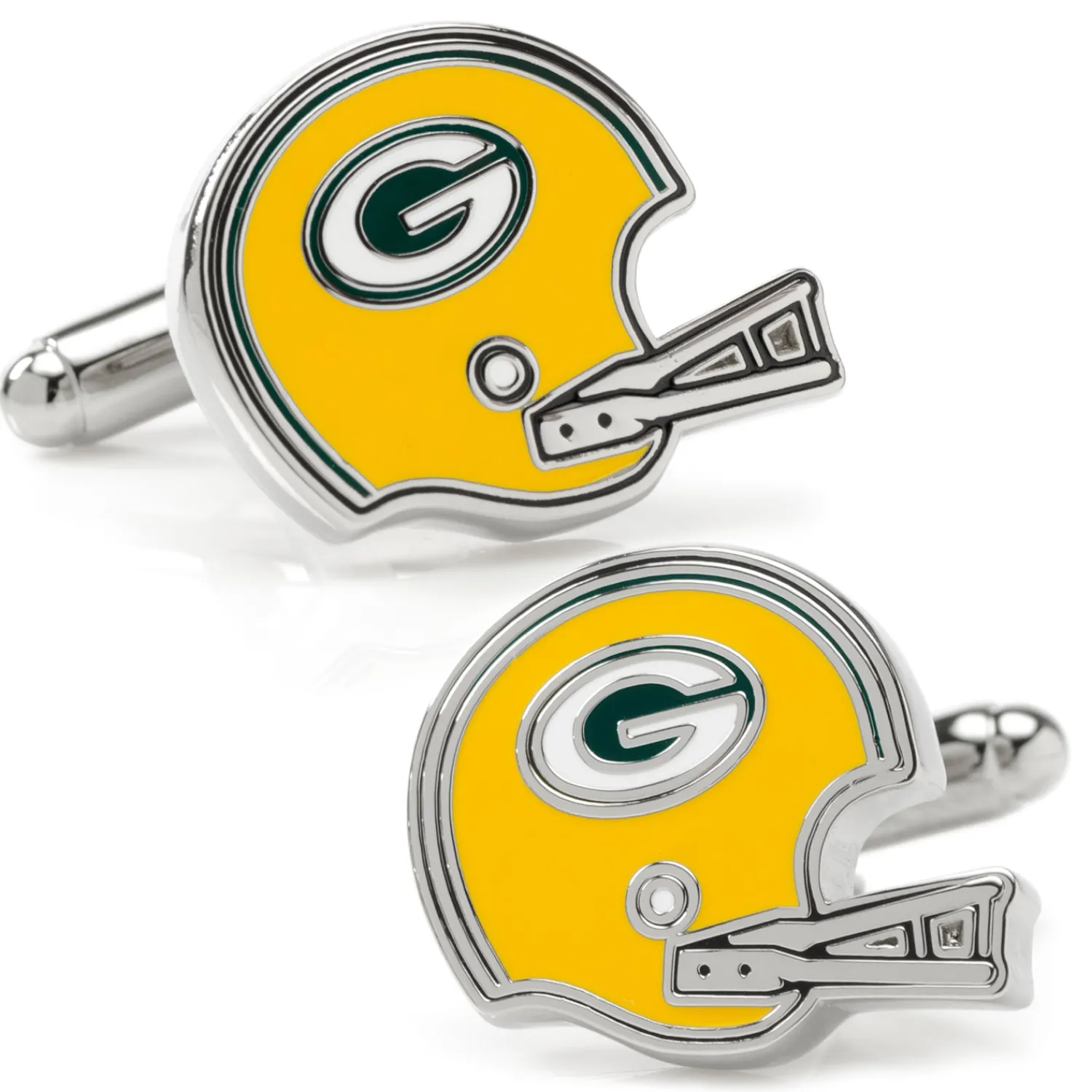 Fashion Retro Green Bay Packers Helmet Cufflinks Luxury Cufflinks | Sports Cufflinks