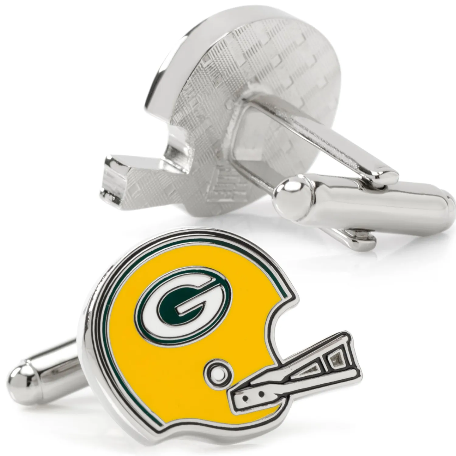 Fashion Retro Green Bay Packers Helmet Cufflinks Luxury Cufflinks | Sports Cufflinks