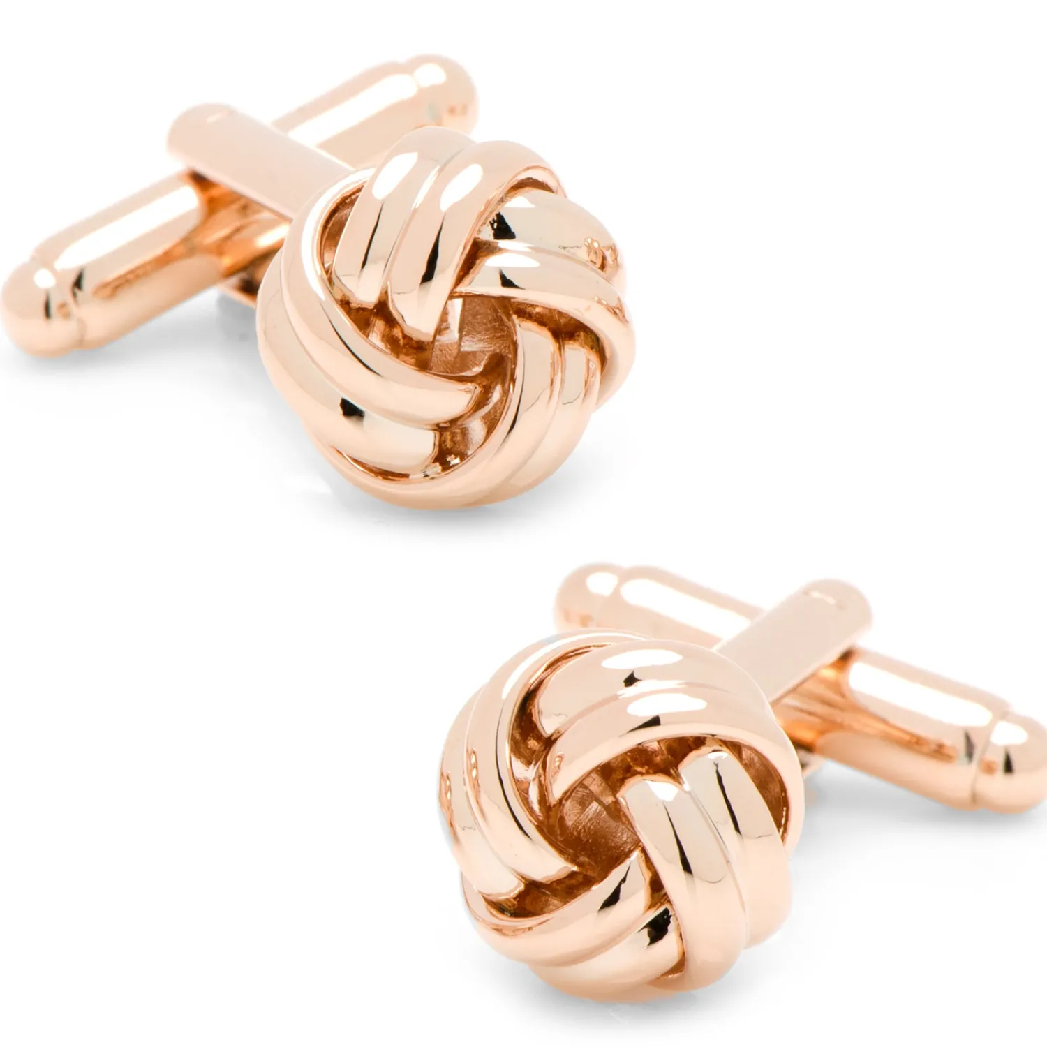 Cheap Rose Gold Knot Cufflinks Wedding Cufflinks | Luxury Cufflinks