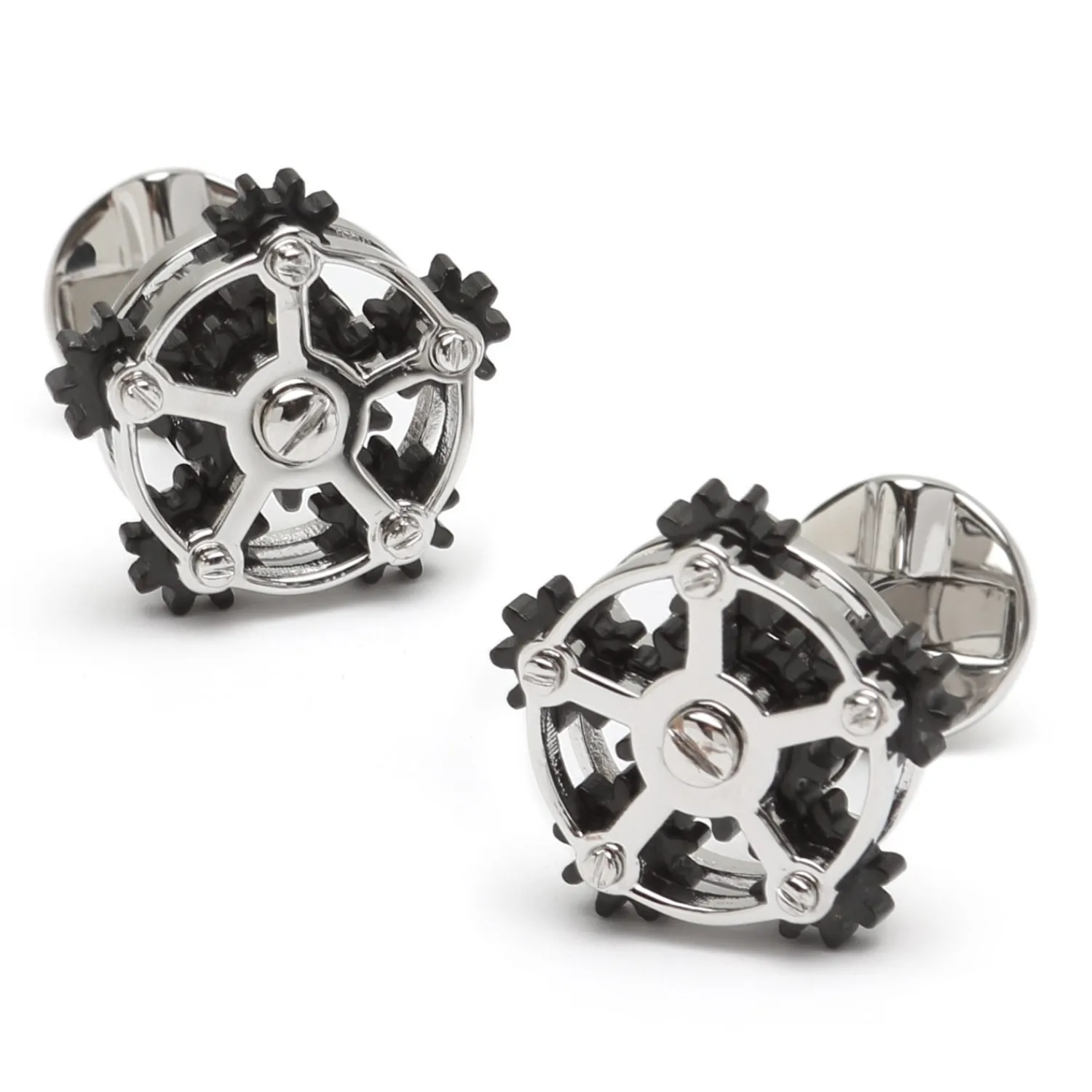 Clearance Rotating Gear Cufflinks Luxury Cufflinks | Hobbies & Interests Cufflinks