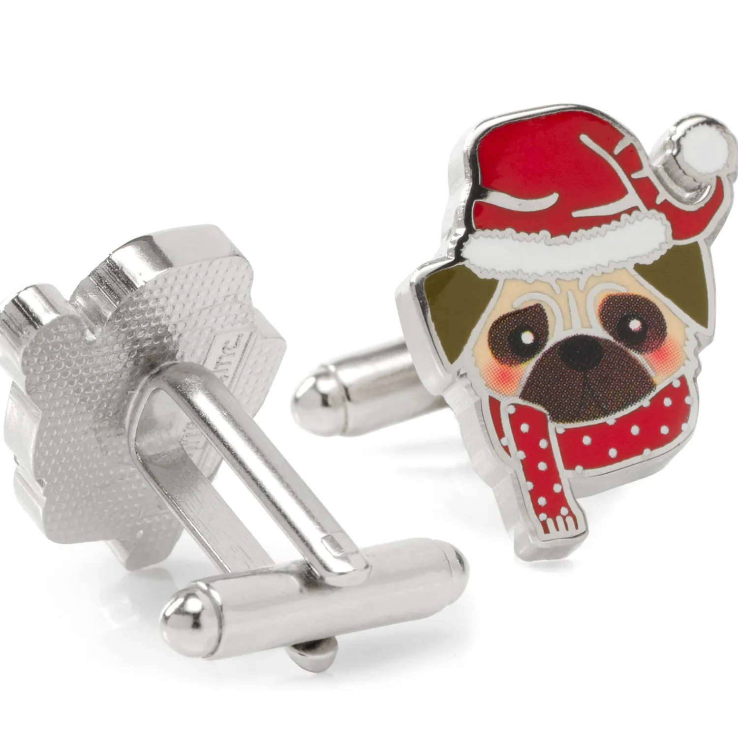 Best Santa Pug Cufflinks Luxury Cufflinks | Hobbies & Interests Cufflinks