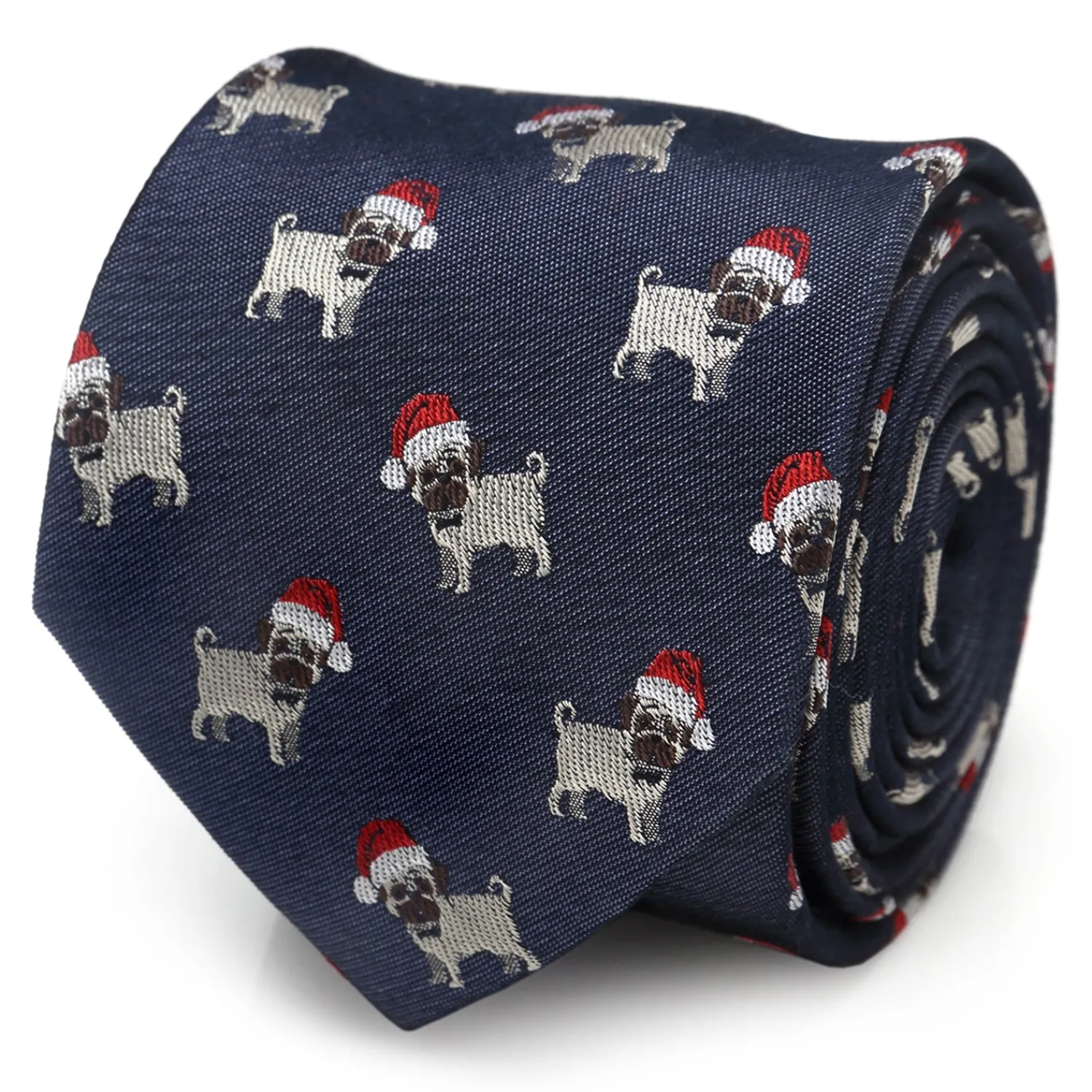 Best Sale Santa Pug Men's Tie Classic Ties | Hobbies & Interests Cufflinks