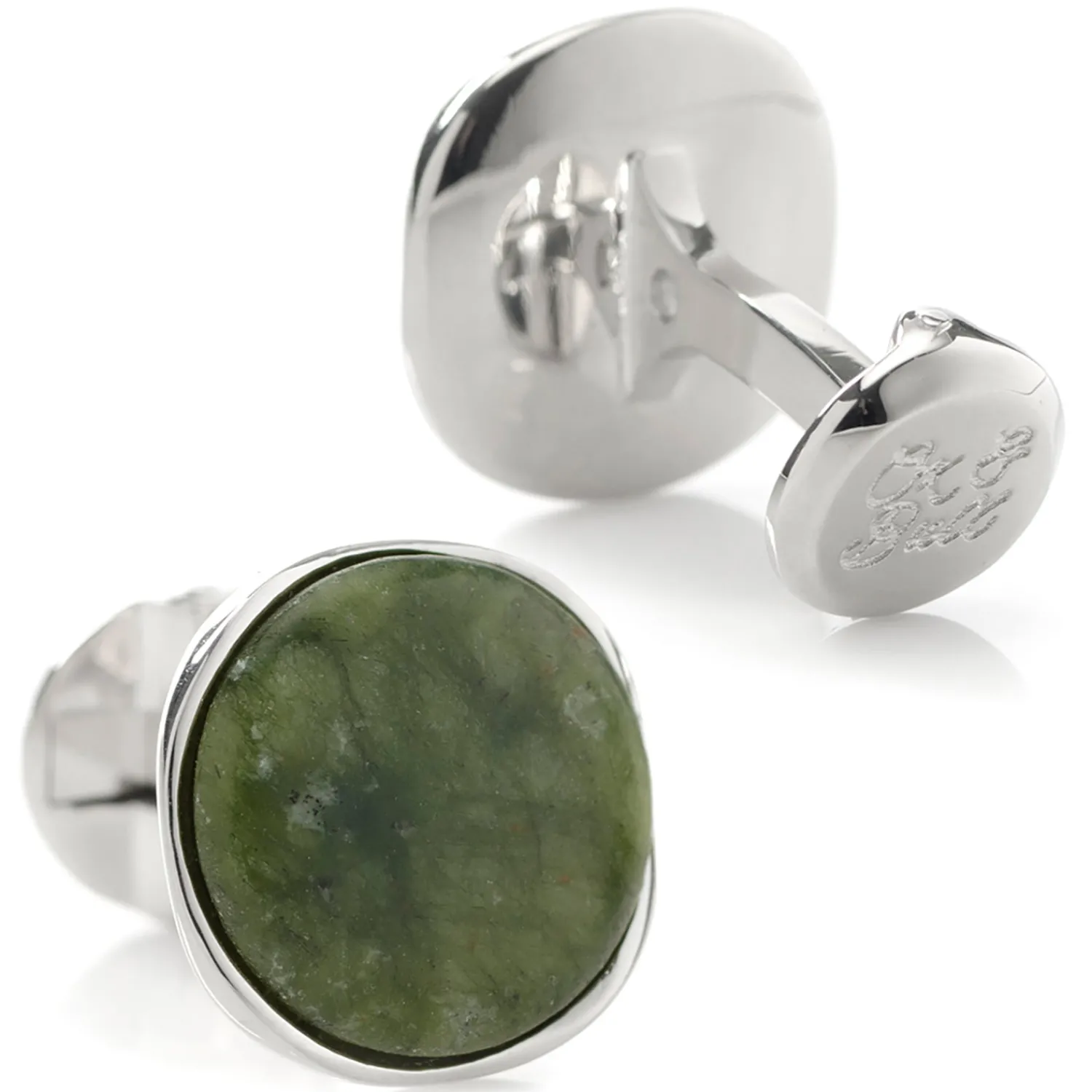 Flash Sale Seraphinite Stone Sterling Silver Cufflinks Hobbies & Interests Cufflinks | Luxury Cufflinks