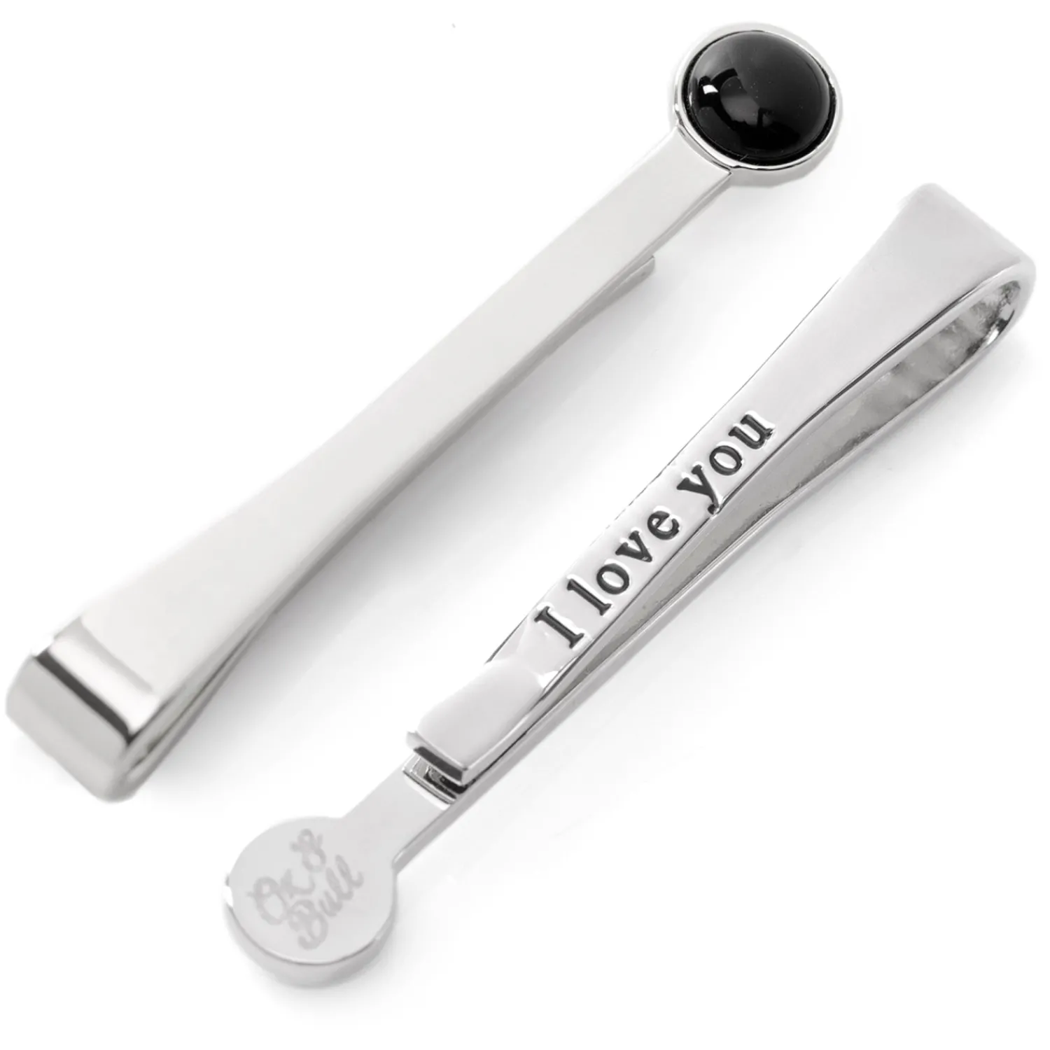 Best Silver and Onyx Tie Bar Classic Tie Bars