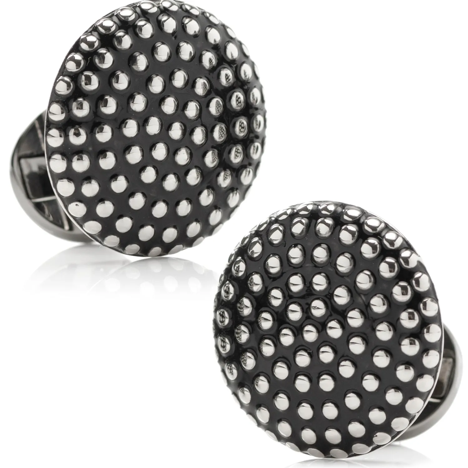 Hot Silver Circle Dot Texture Cufflinks Luxury Cufflinks | Hobbies & Interests Cufflinks