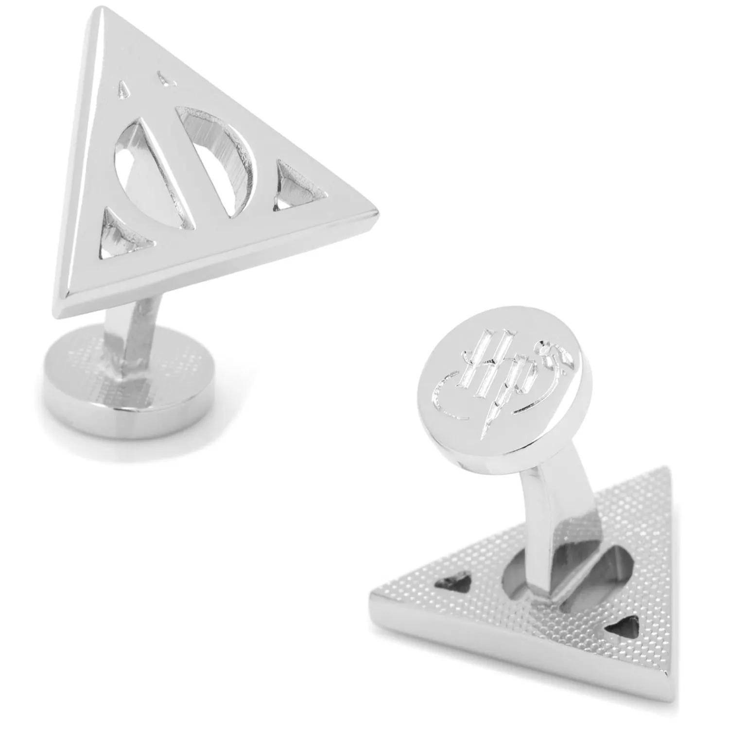 Flash Sale Silver Deathly Hallows Cufflinks Luxury Cufflinks | Movies & Characters Cufflinks