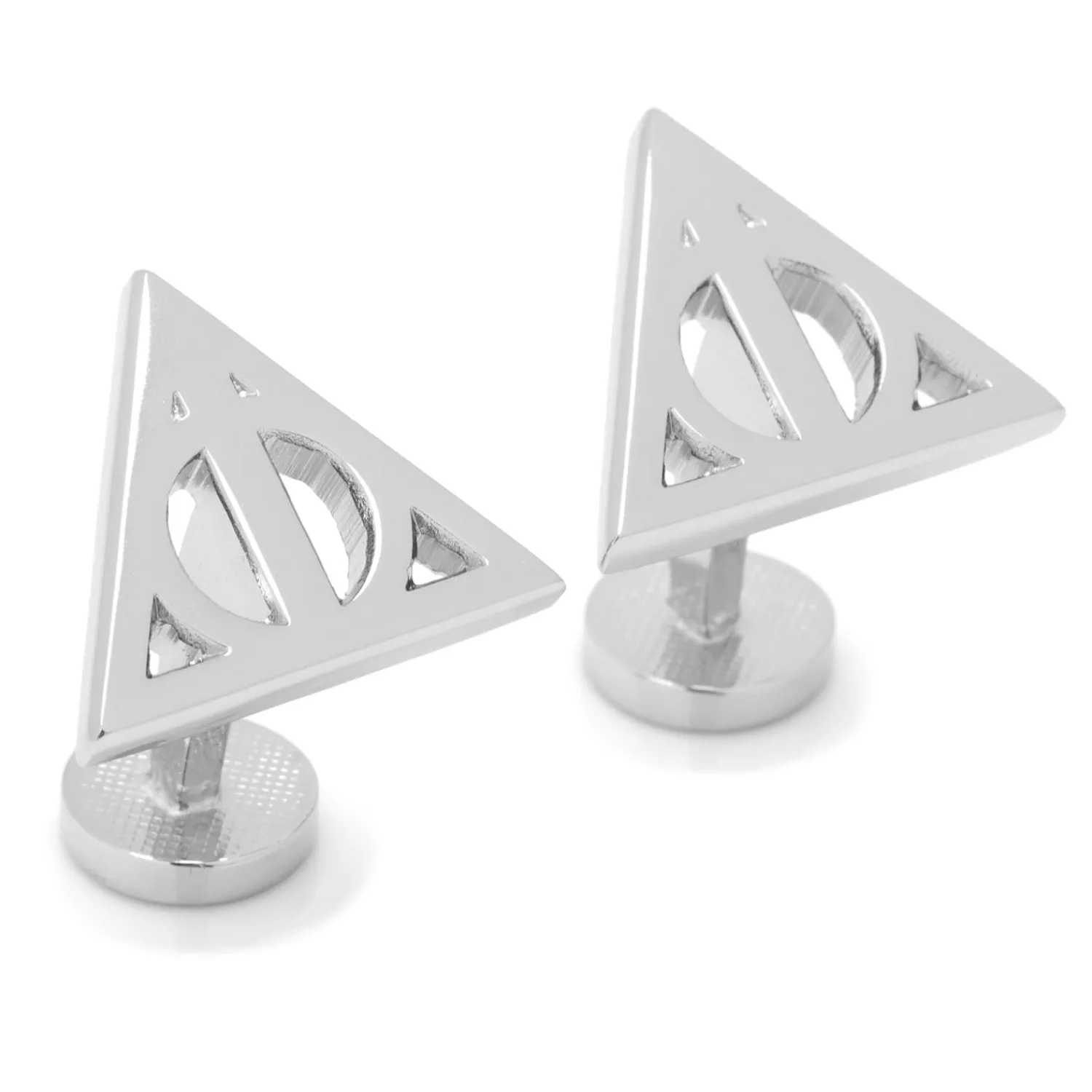 Flash Sale Silver Deathly Hallows Cufflinks Luxury Cufflinks | Movies & Characters Cufflinks