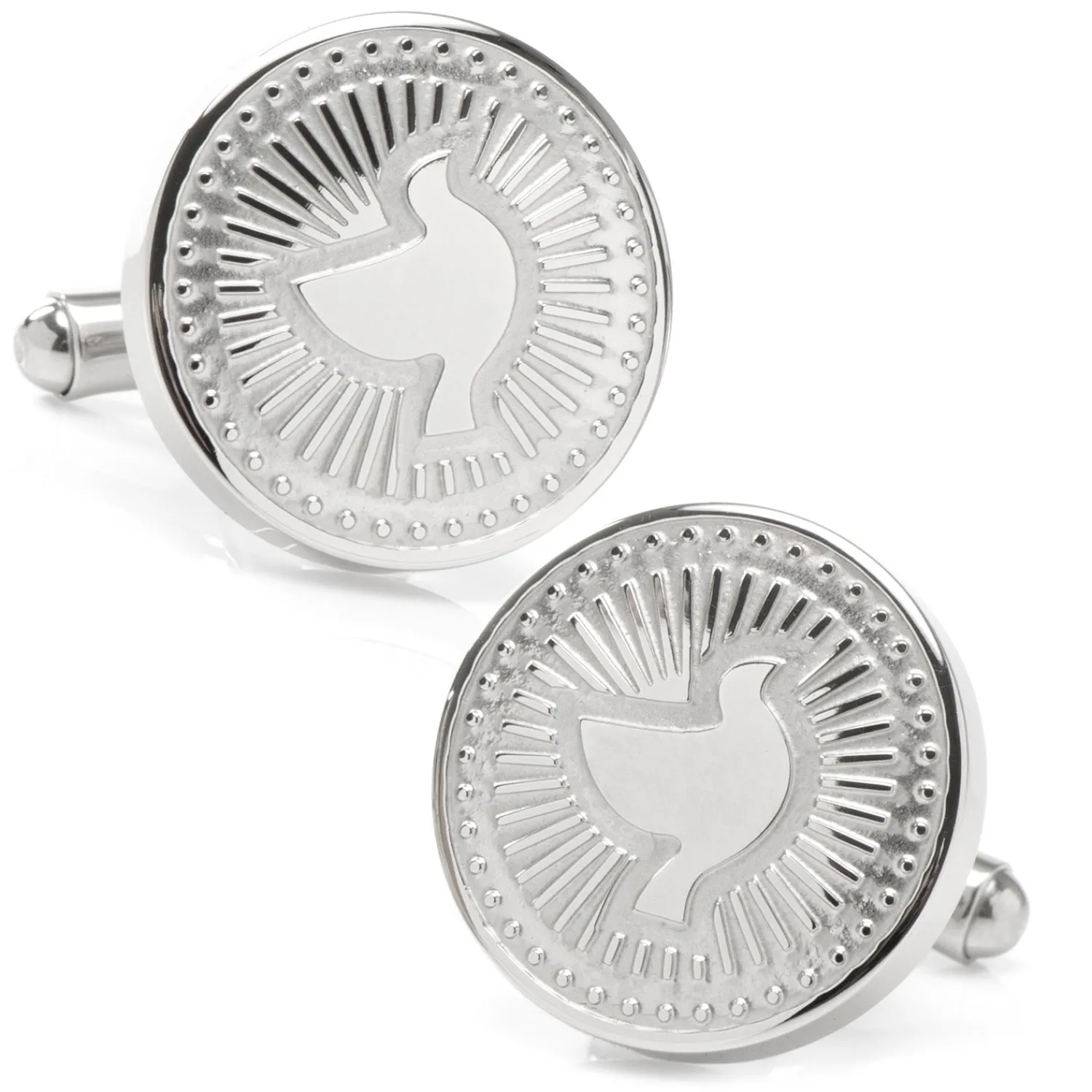 Cheap Silver Dove Radial Cufflinks Luxury Cufflinks | Hobbies & Interests Cufflinks