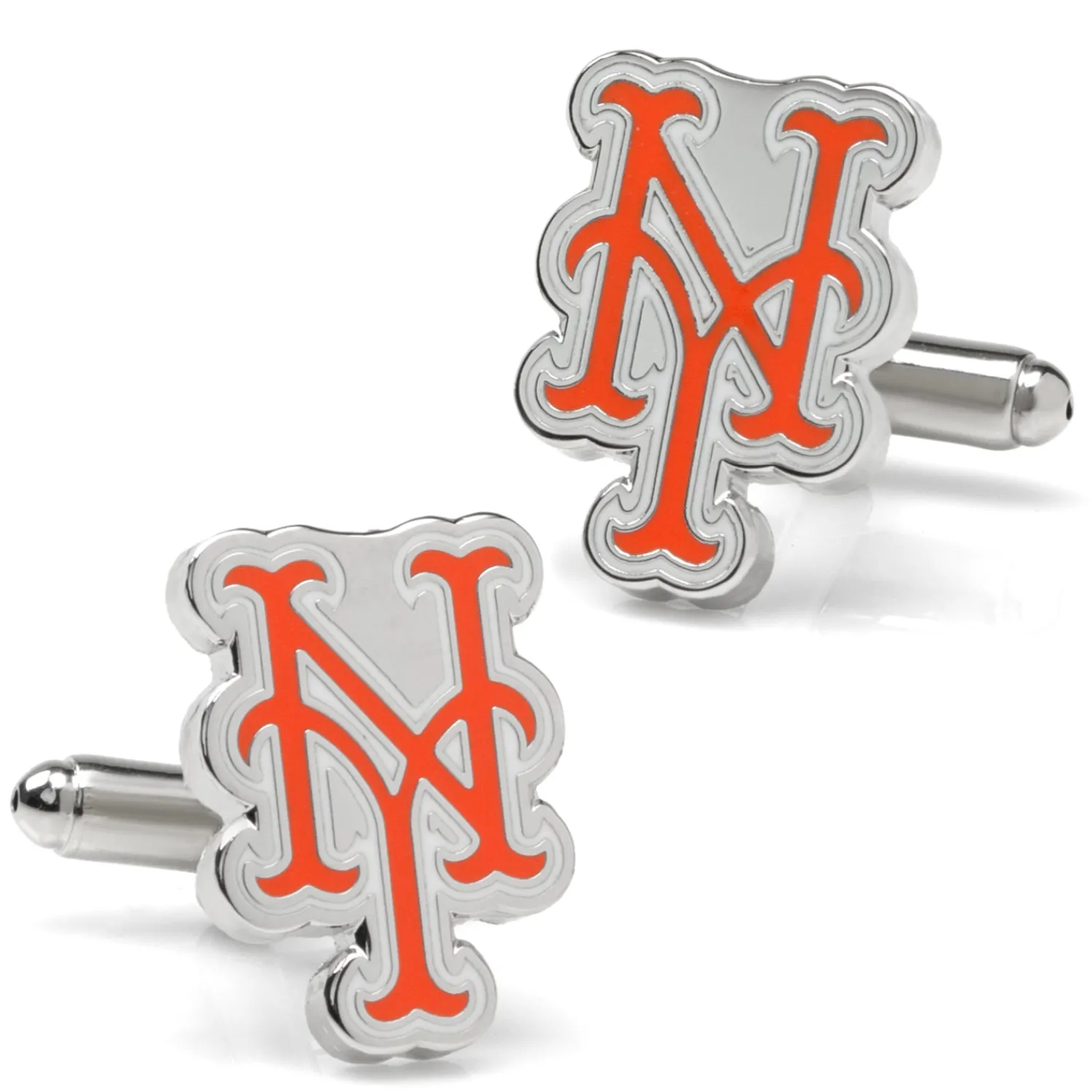 Online Silver New York Mets Cufflinks Luxury Cufflinks | Sports Cufflinks