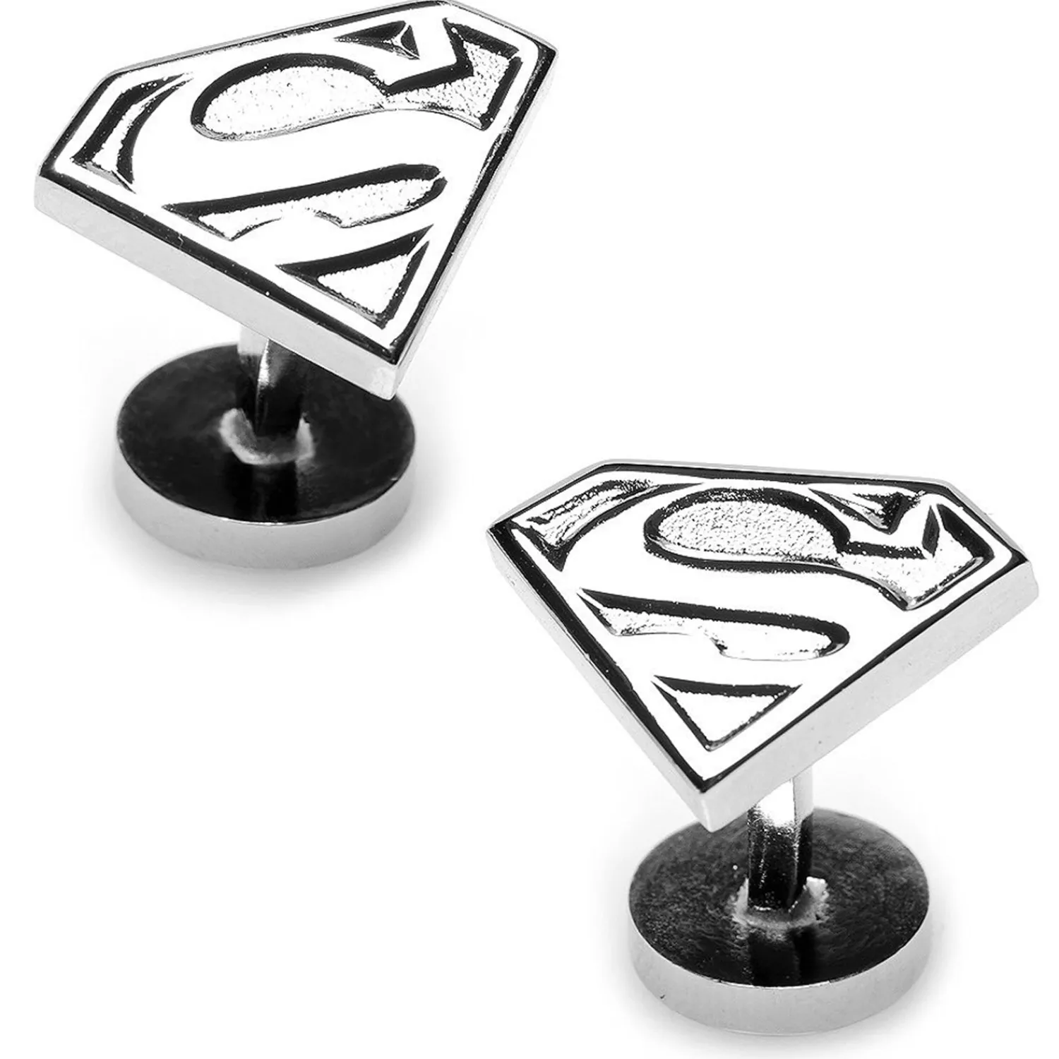 Best Sale Silver Superman Shield Cufflinks Luxury Cufflinks | Movies & Characters Cufflinks