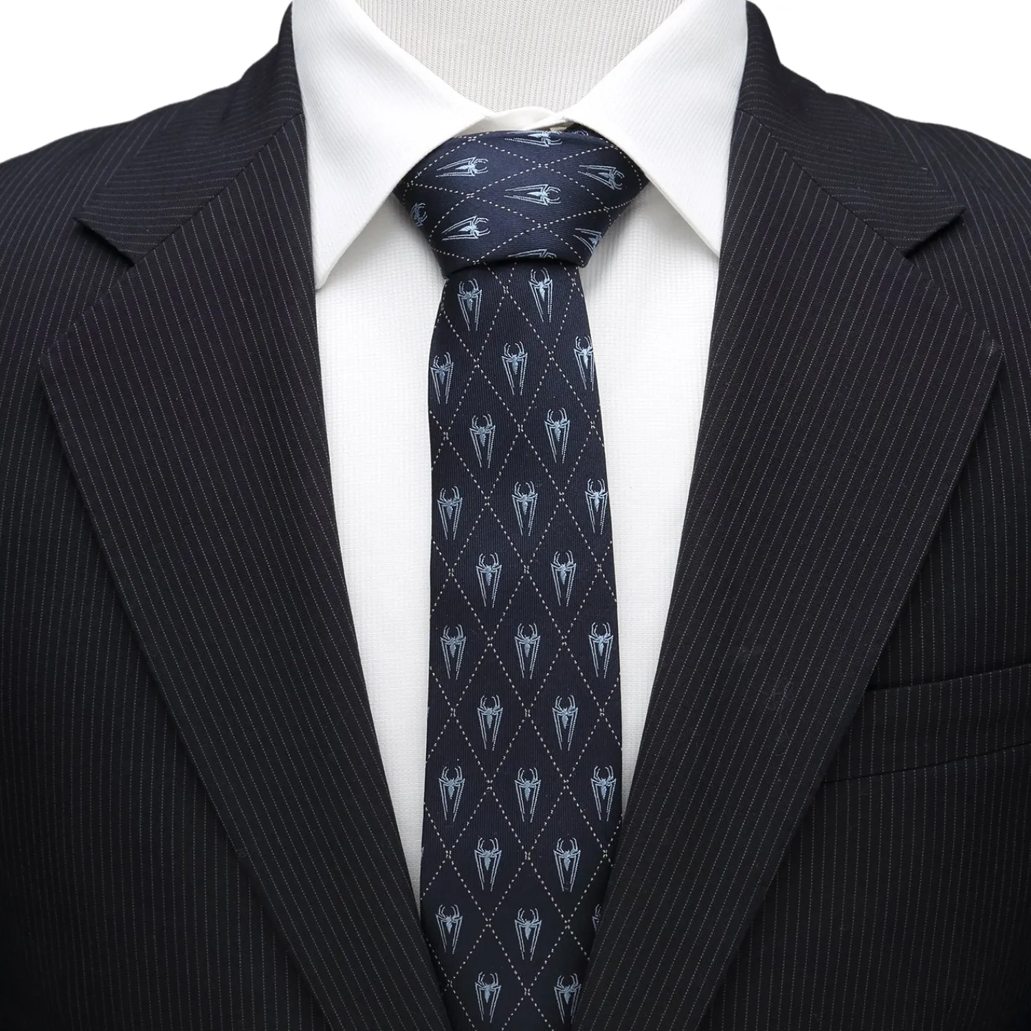 Shop Spider-Man Diamond Navy Men's Tie Marvel Ties