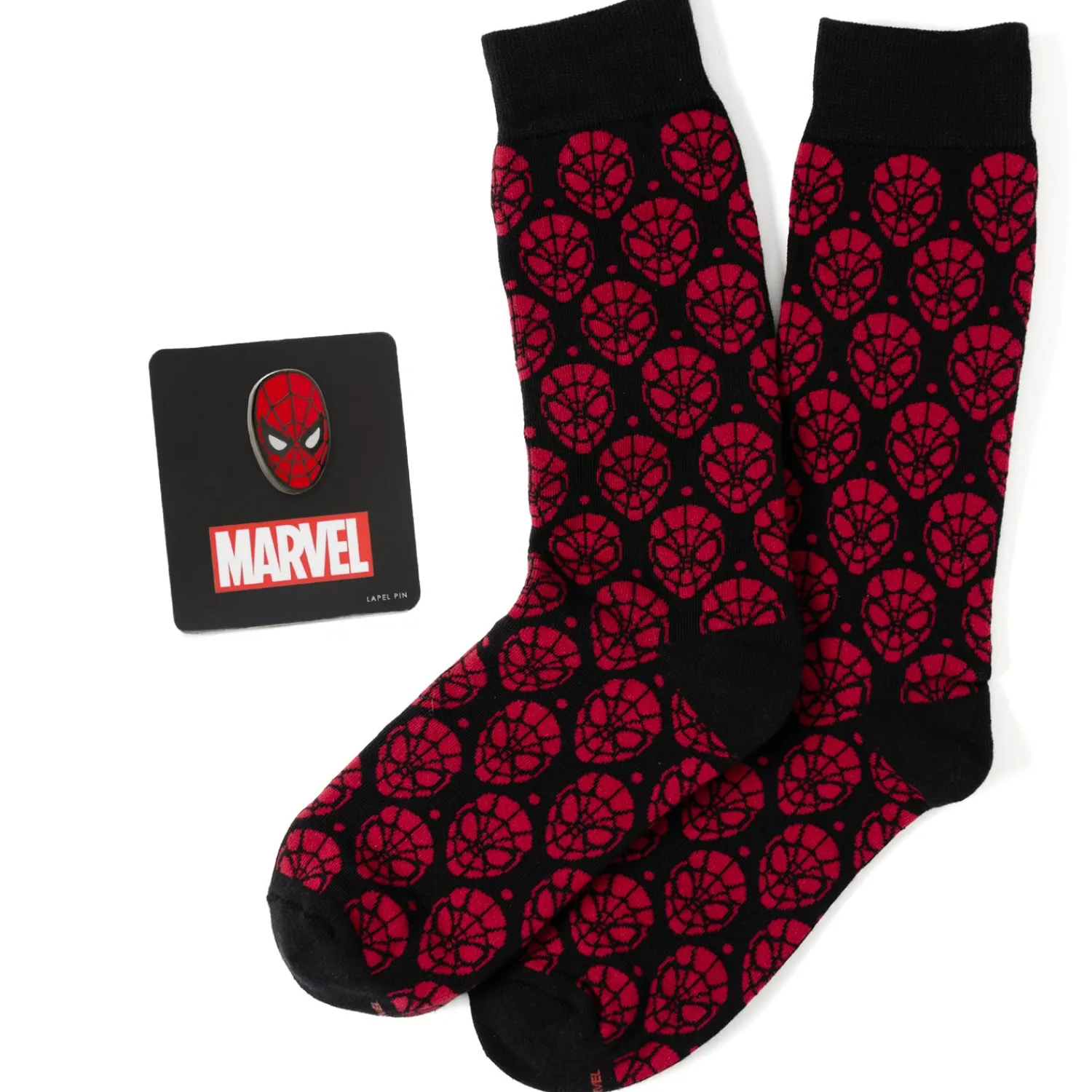 Flash Sale Spider-Man Dot Red and Black Gift Set Socks